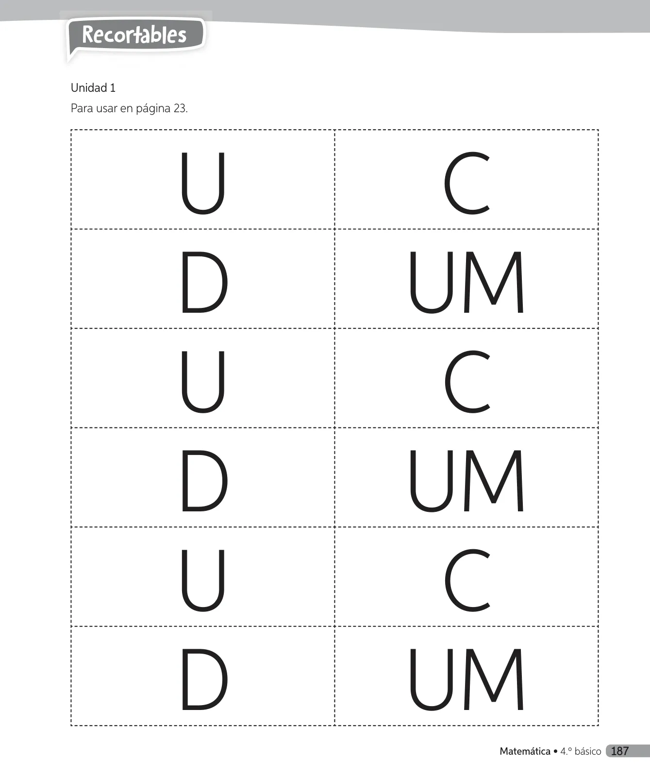 Página 188 de Matemática – Cuarto Básico | Texto del Estudiante MINEDUC – Descargar PDF · 2024