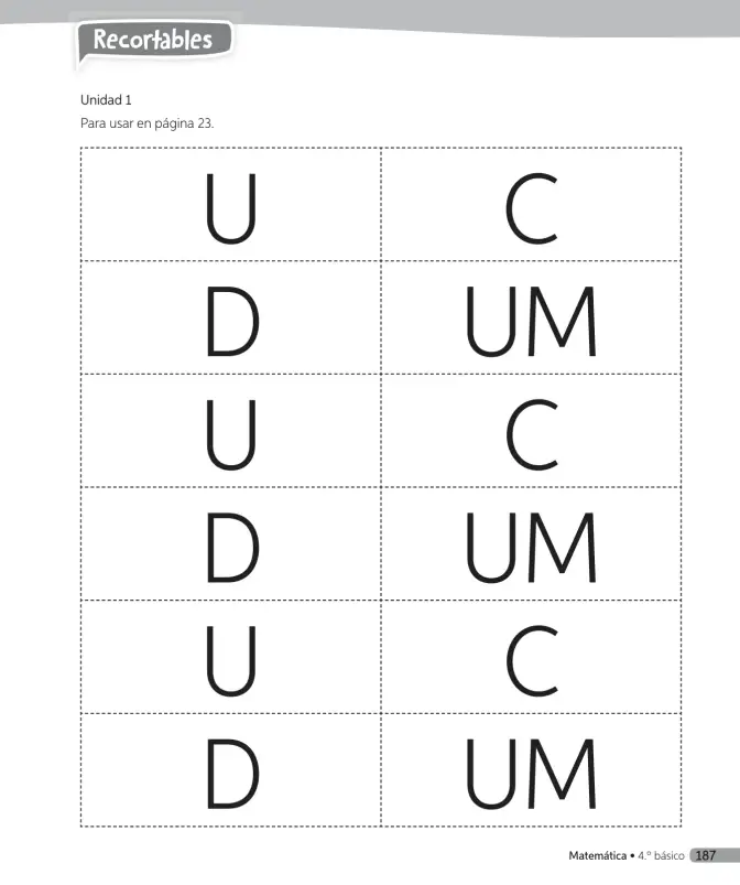 Página 188 de Matemática – Cuarto Básico | Texto del Estudiante MINEDUC – Descargar PDF · 2024