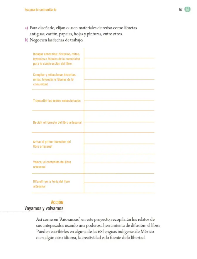 Página 60 de Proyectos Comunitarios. Libro de Educación Primaria Grado 6° Ciclo Escolar 2025 - 2026