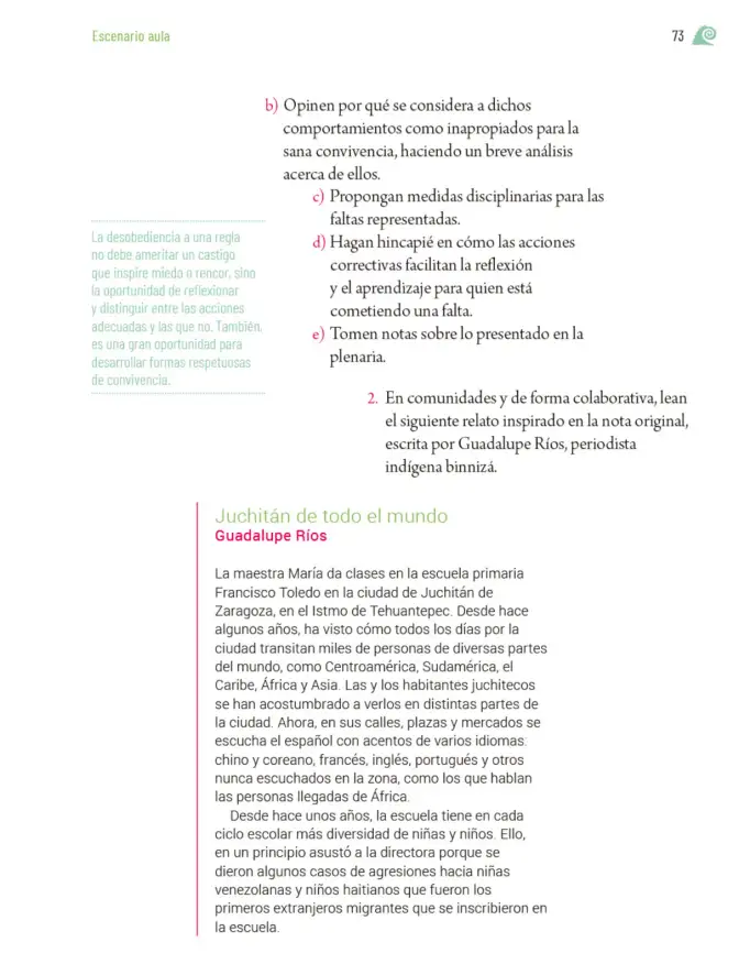 Página 76 de Proyectos de Aula. Libro de Educación Primaria Grado 5° Ciclo Escolar 2025 - 2026