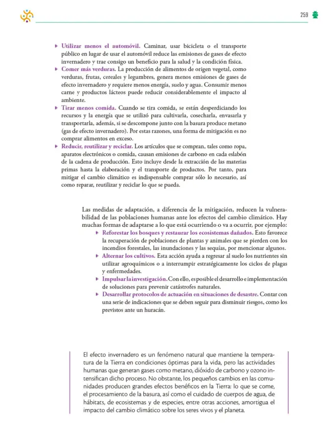 Página 260 de Colección Sk´asolil. Saberes y pensamiento científico. Libro de Educación Telesecundaria Grado 2° Ciclo Escolar 2025 - 2026