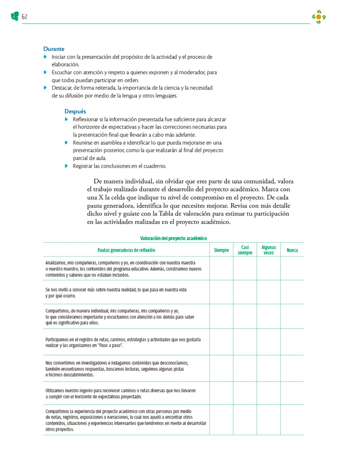 Miniatura página 63 de Colección Nanahuatzin. Nuestro libro de Proyectos.  Tomo III.  Libro de Educación Telesecundaria Grado 3°  Ciclo Escolar 2025 - 2026