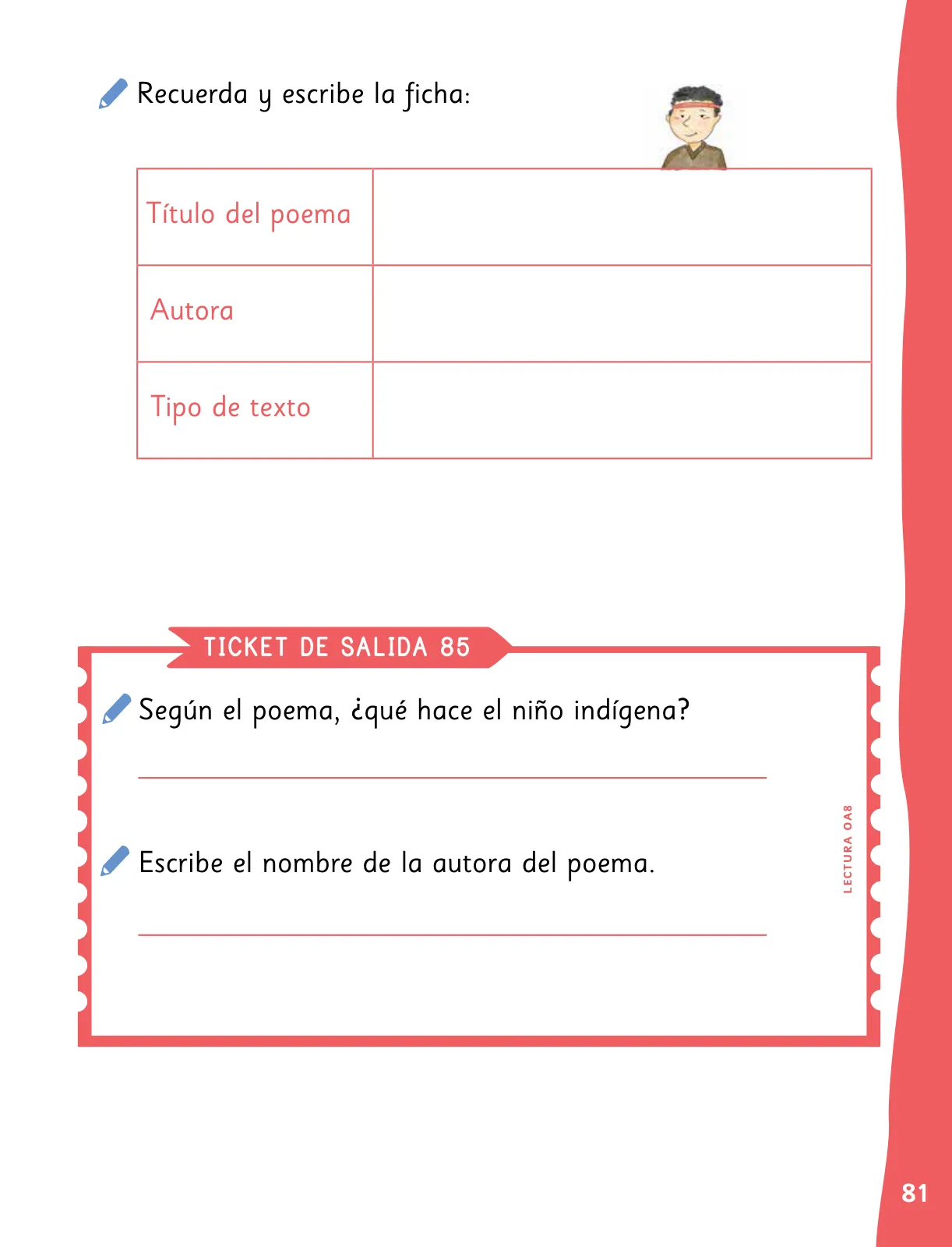 Página 84 de Lenguaje y Comunicación – Primero Básico | Texto del Estudiante MINEDUC – Descargar PDF · 2024