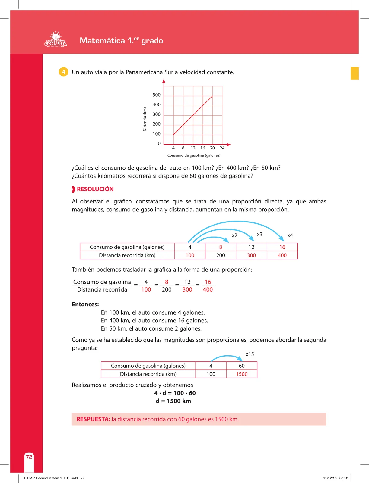 Miniatura página 72 de Matemática 1 : cuaderno de reforzamiento pedagógico - JEC · 2016