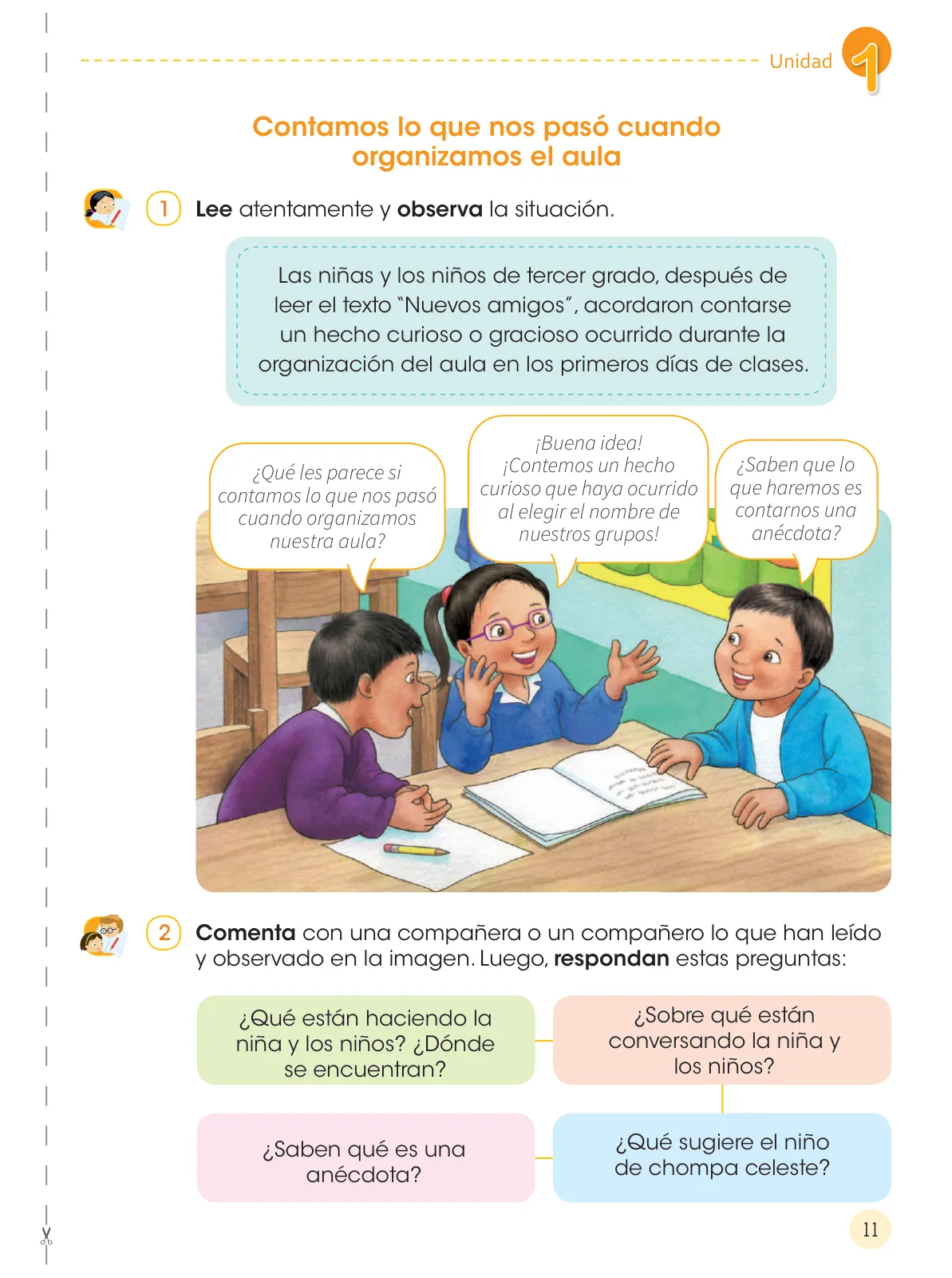 Página 13 de Comunicación 3 : cuaderno de trabajo para tercer grado de Educación Primaria 2019 · 2019