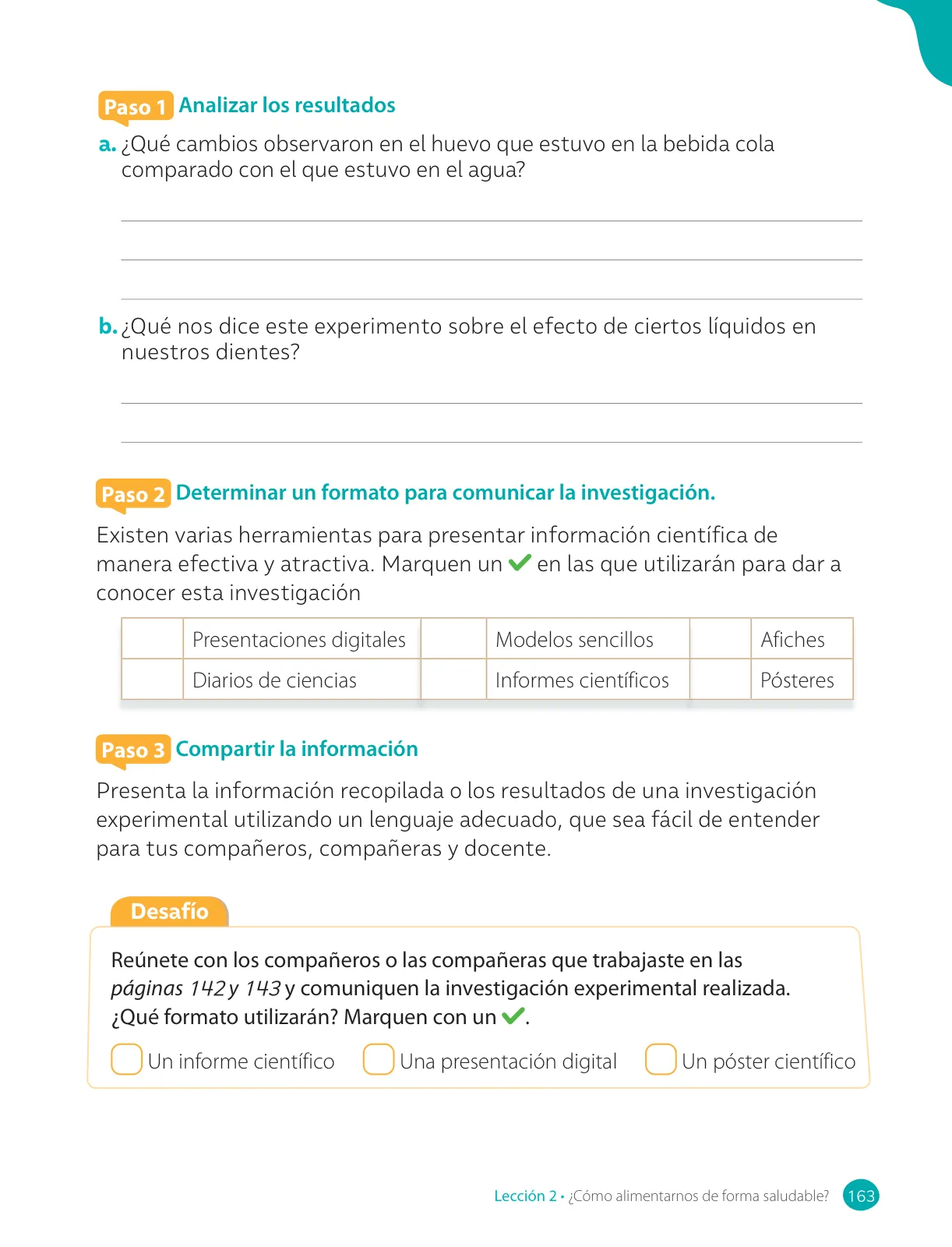 Página 165 de Ciencias Naturales – Tercero Básico | Texto del Estudiante MINEDUC – Descargar PDF · 2024