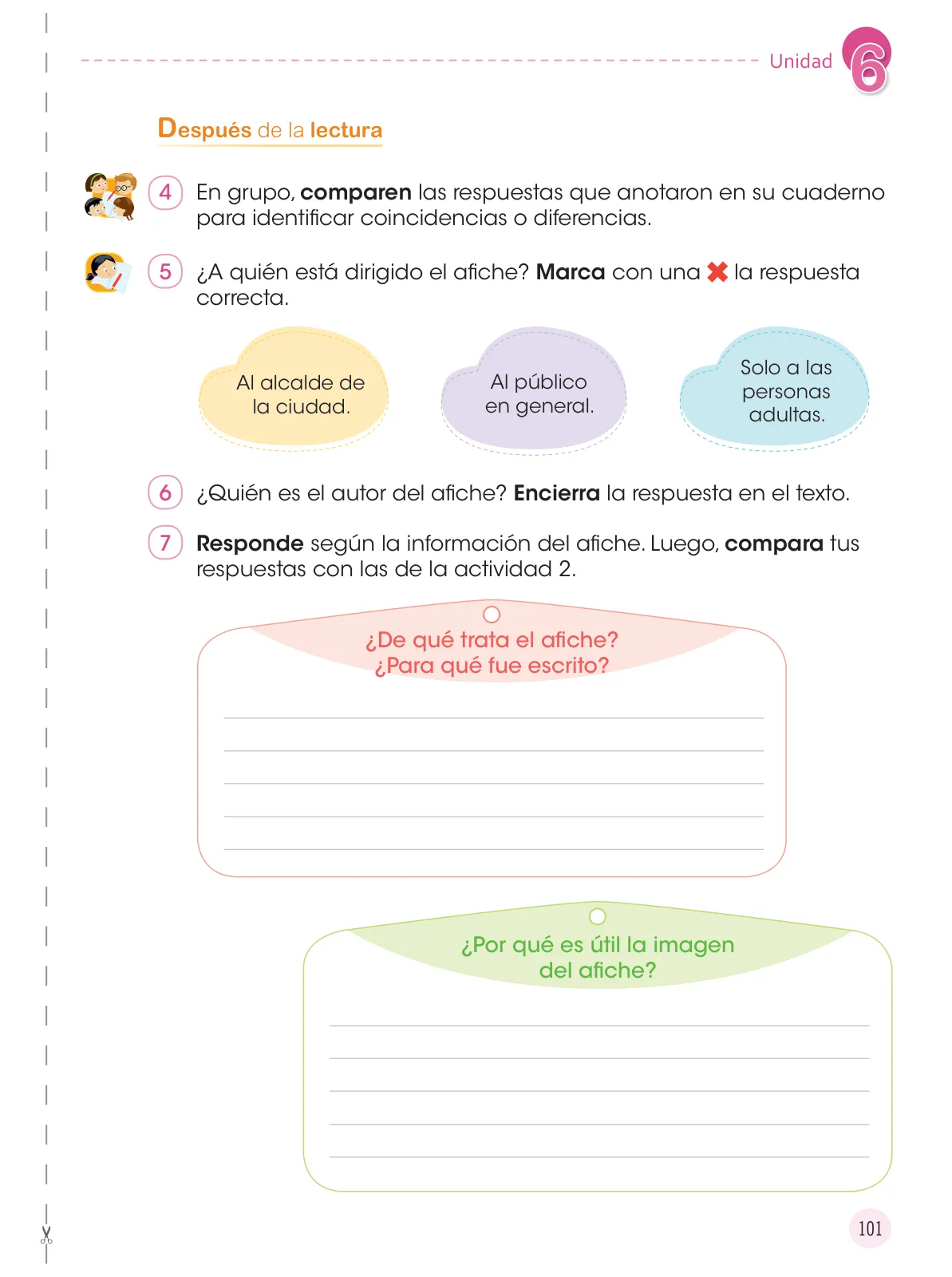 Página 103 de Comunicación 3 : cuaderno de trabajo para tercer grado de Educación Primaria 2019 · 2019