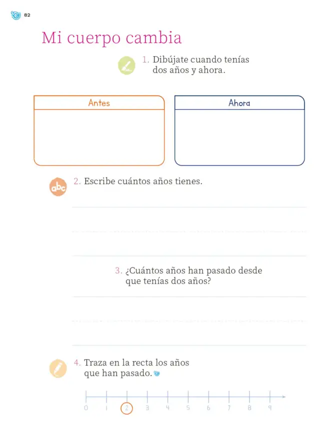 Página 83 de Múltiples lenguajes. Trazos y números. Libro de Educación Primaria Grado 1° Ciclo Escolar 2025 - 2026