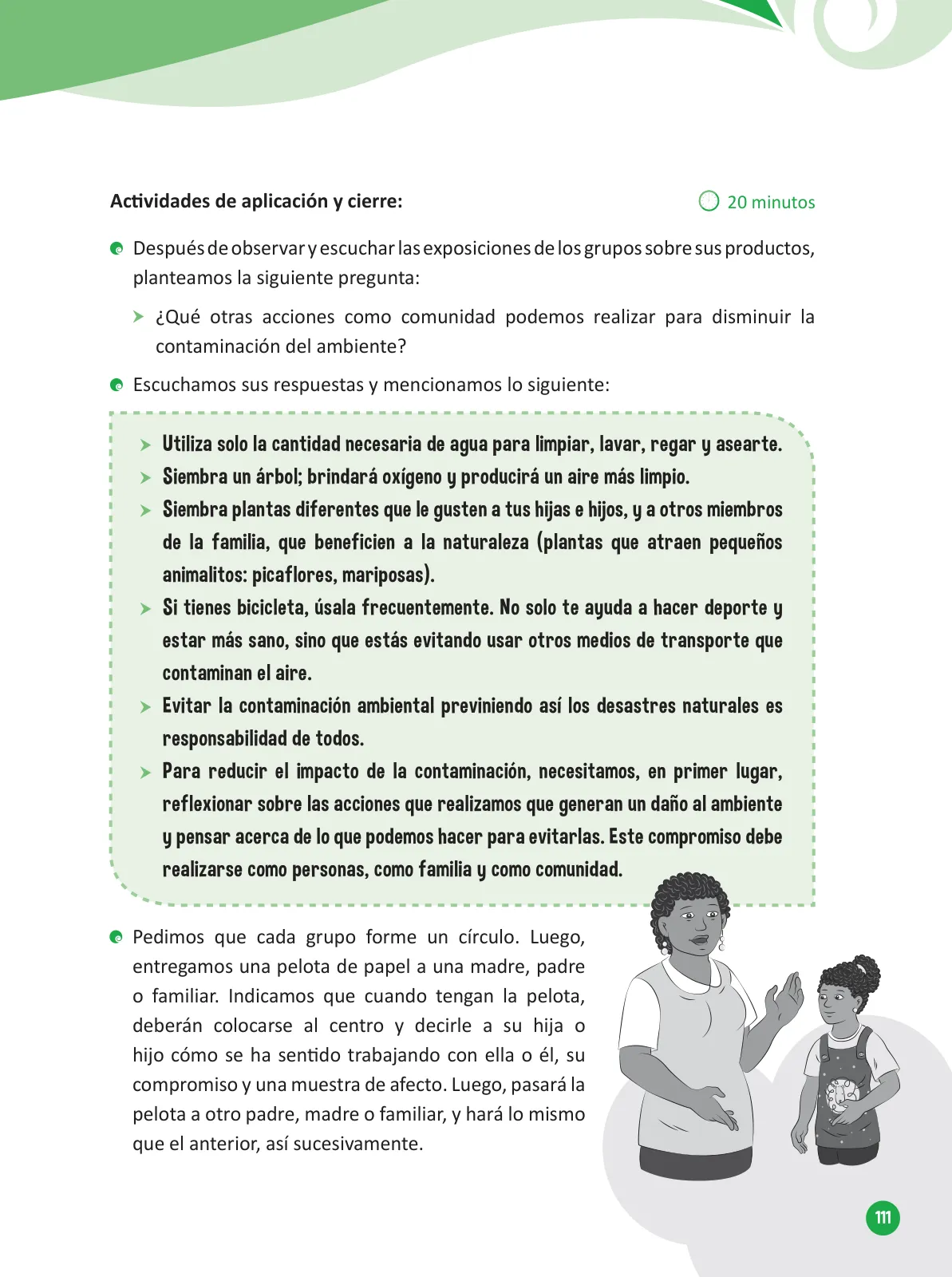Miniatura página 113 de Guía para el trabajo docente con las familias del ciclo V de Primaria · 2016