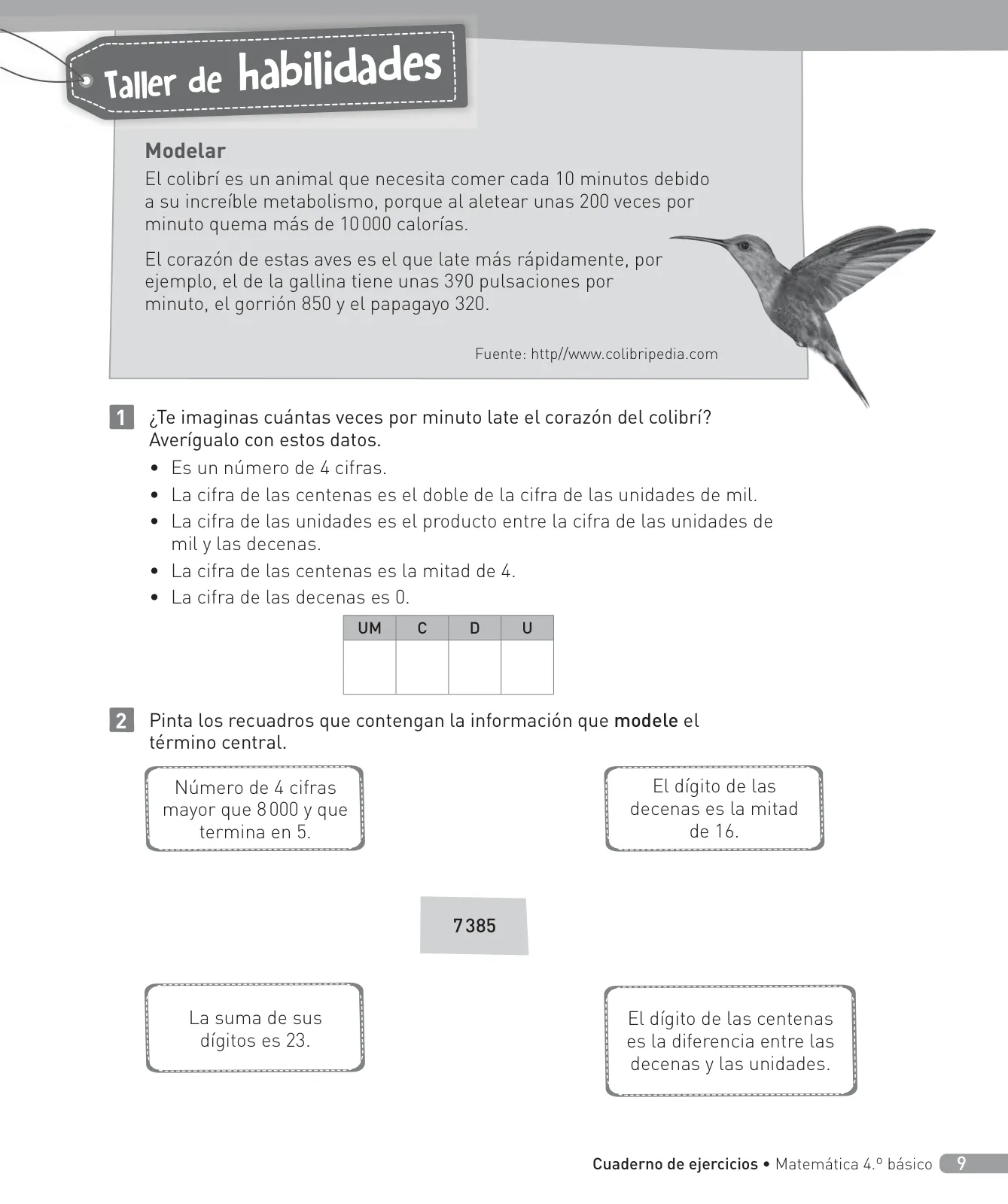 Miniatura página 10 de Matemática – Cuarto Básico | Texto del Estudiante MINEDUC – Descargar PDF · 2024