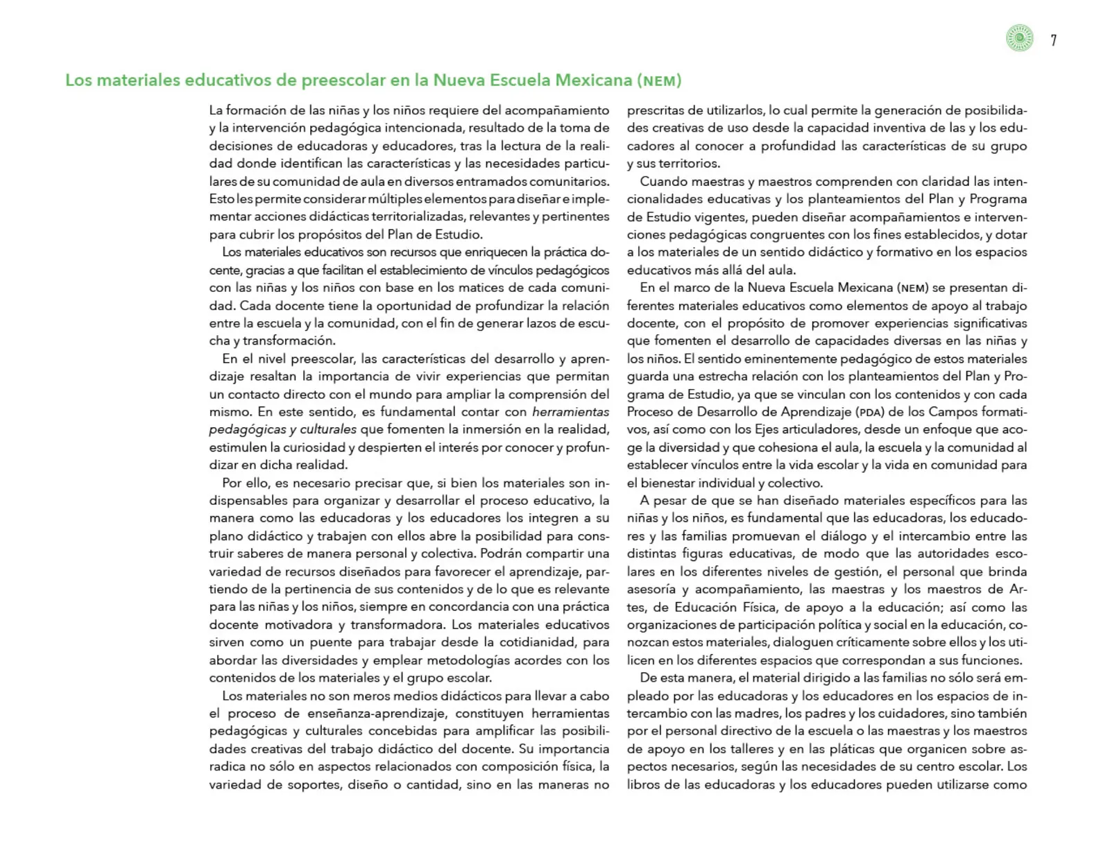 Miniatura página 8 de Posibilidades de trabajo para la acción transformadora y el codiseño. Ficheros. Fase 2  Libro de Educación Preescolar Grado 1°, 2°, 3°  Ciclo Escolar 2025 - 2026