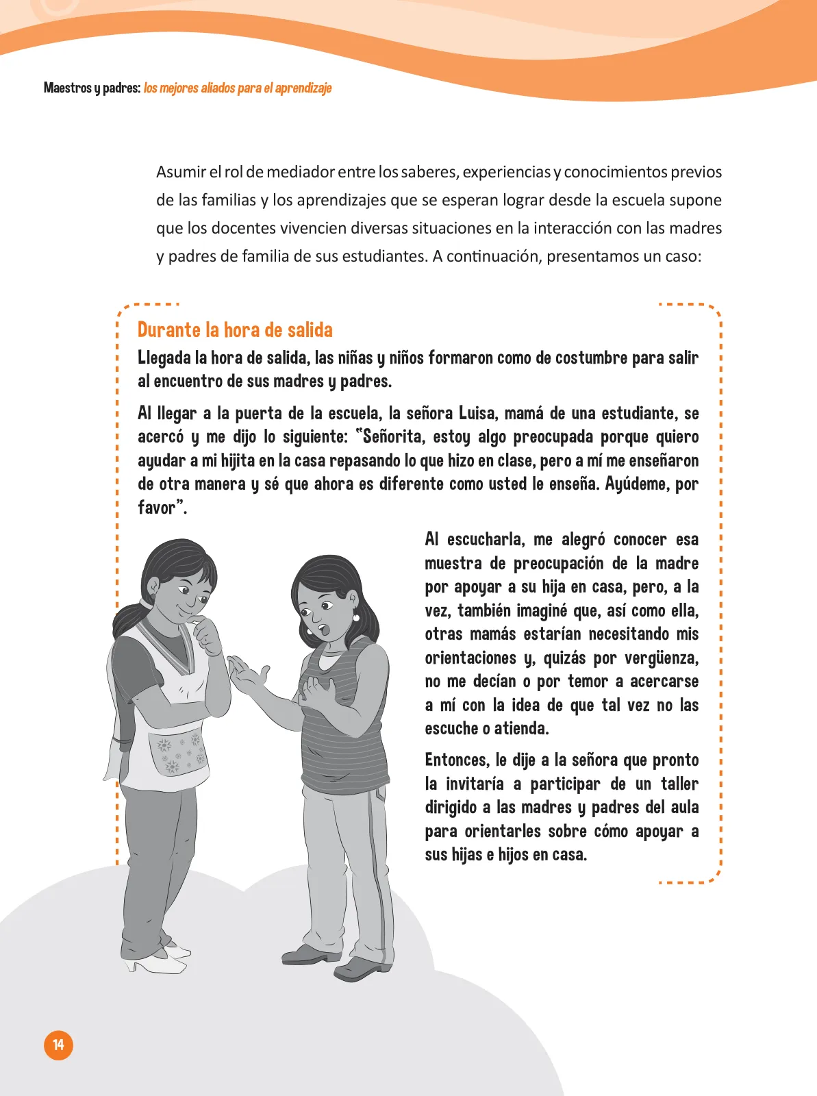 Página 16 de Guía para el trabajo docente con las familias del ciclo IV de Primaria · 2016