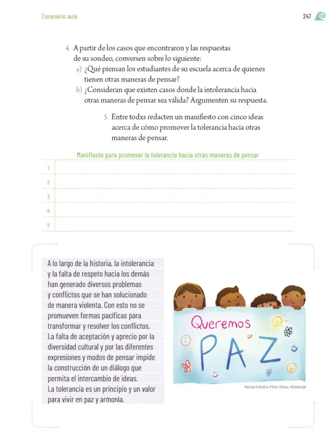 Página 250 de Proyectos de Aula. Libro de Educación Primaria Grado 6° Ciclo Escolar 2025 - 2026