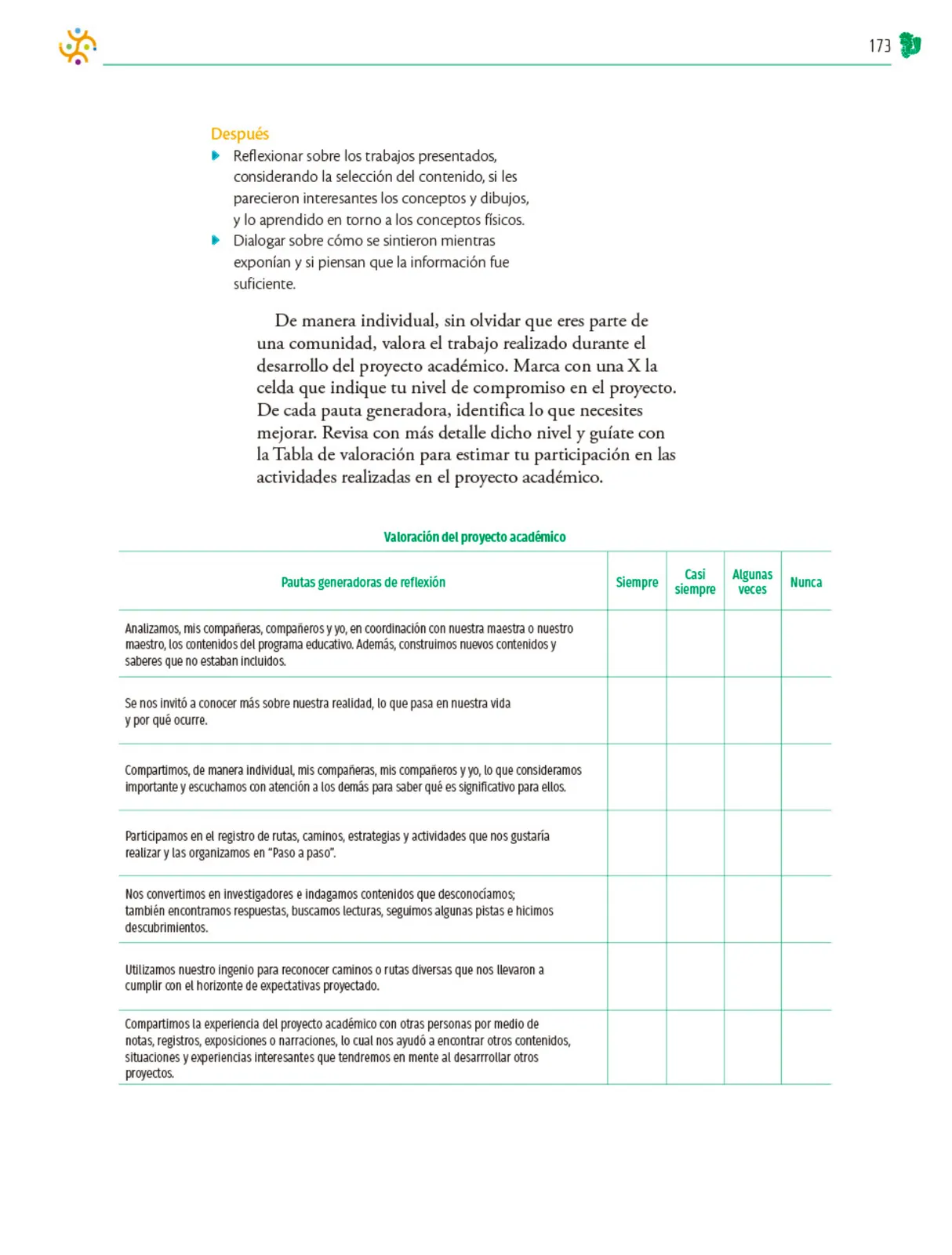 Miniatura página 174 de Colección Sk´asolil. Nuestro libro de Proyectos. Tomo I.    Libro de Educación Telesecundaria Grado 2°  Ciclo Escolar 2025 - 2026