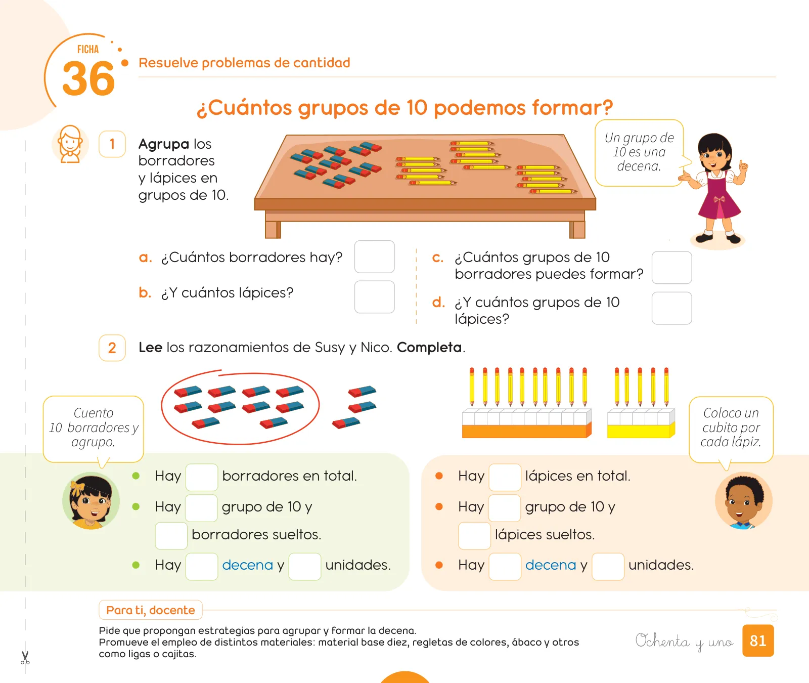 Página 83 de Cuadernillo de Matemática 1. Primer grado de Primaria · 2024