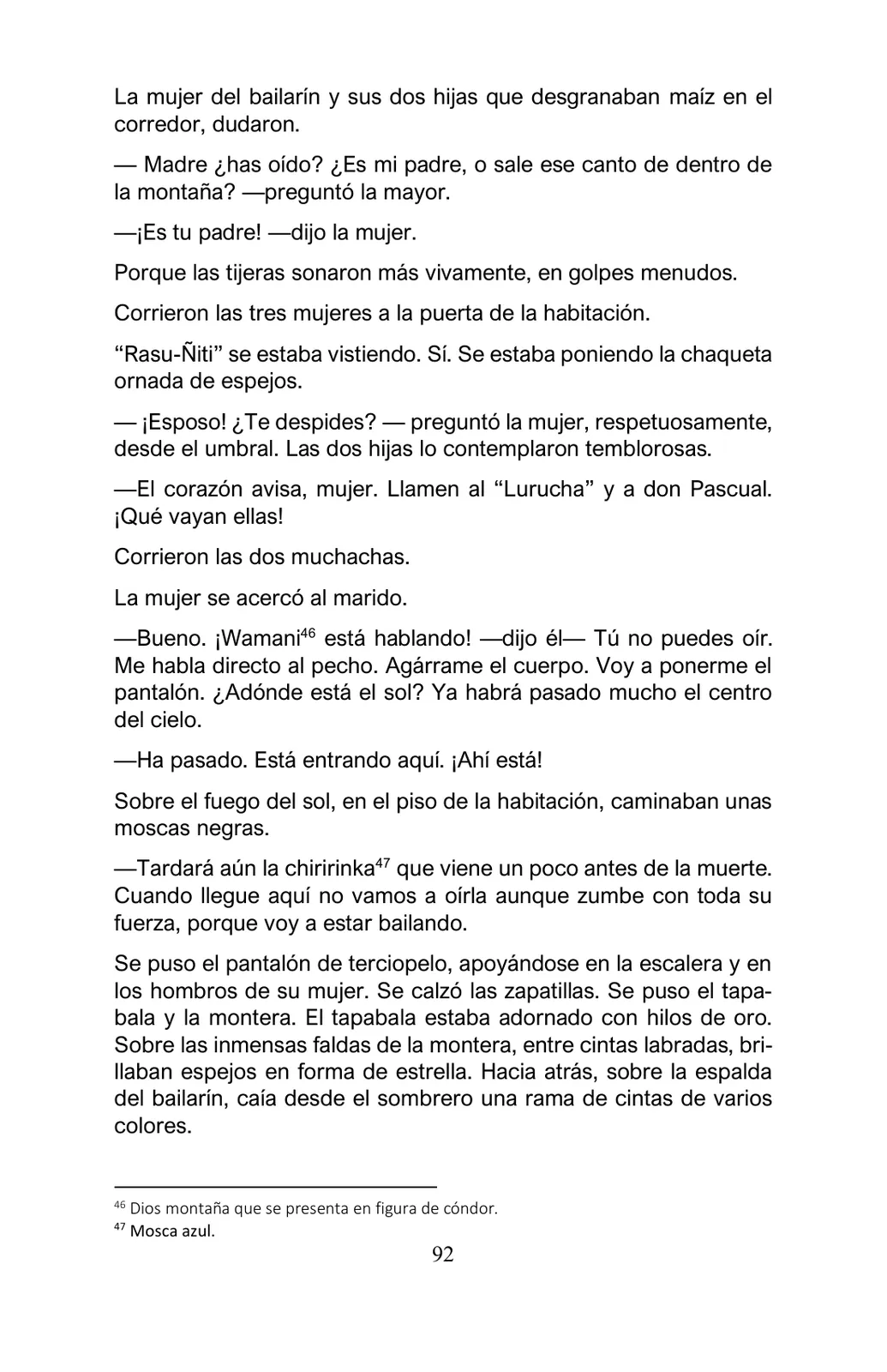 Página 92 de Arguedas, entre el fuego y el amor : textos seleccionados para estudiantes de Educación Básica · 2021
