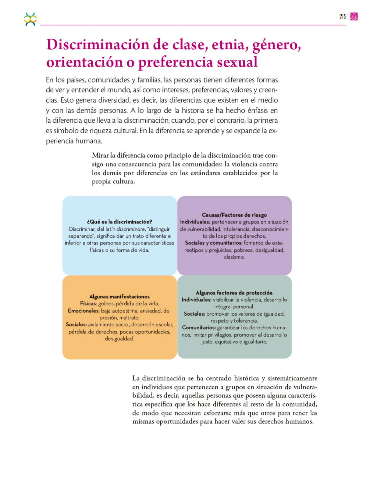Miniatura página 216 de Colección Sk´asolil. De lo humano y lo comunitario.   Libro de Educación Secundaria Grado 2°  Ciclo Escolar 2025 - 2026
