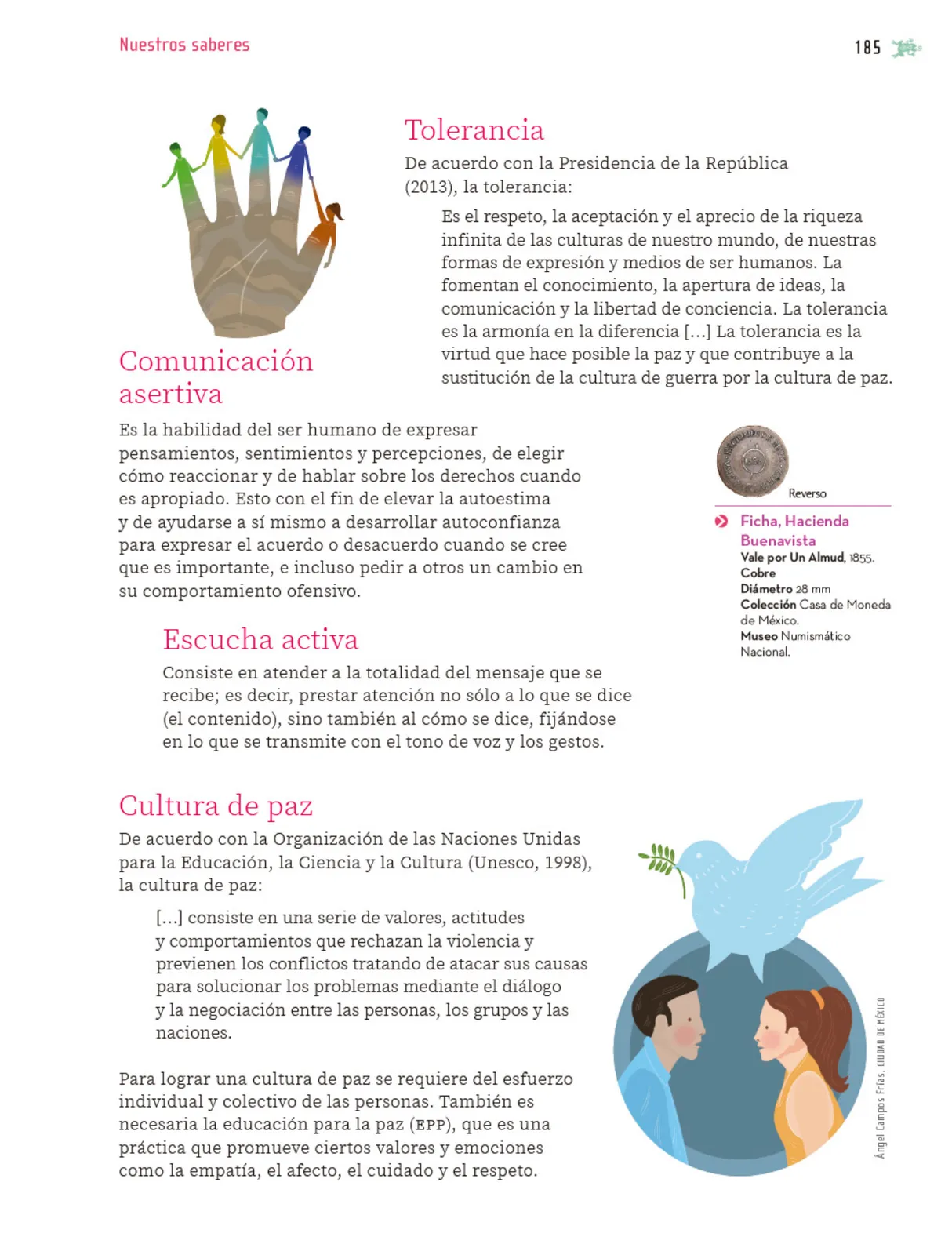 Página 186 de Nuestros saberes: Libro para alumnos, maestros y familia. Libro de Educación Primaria Grado 5° Ciclo Escolar 2025 - 2026