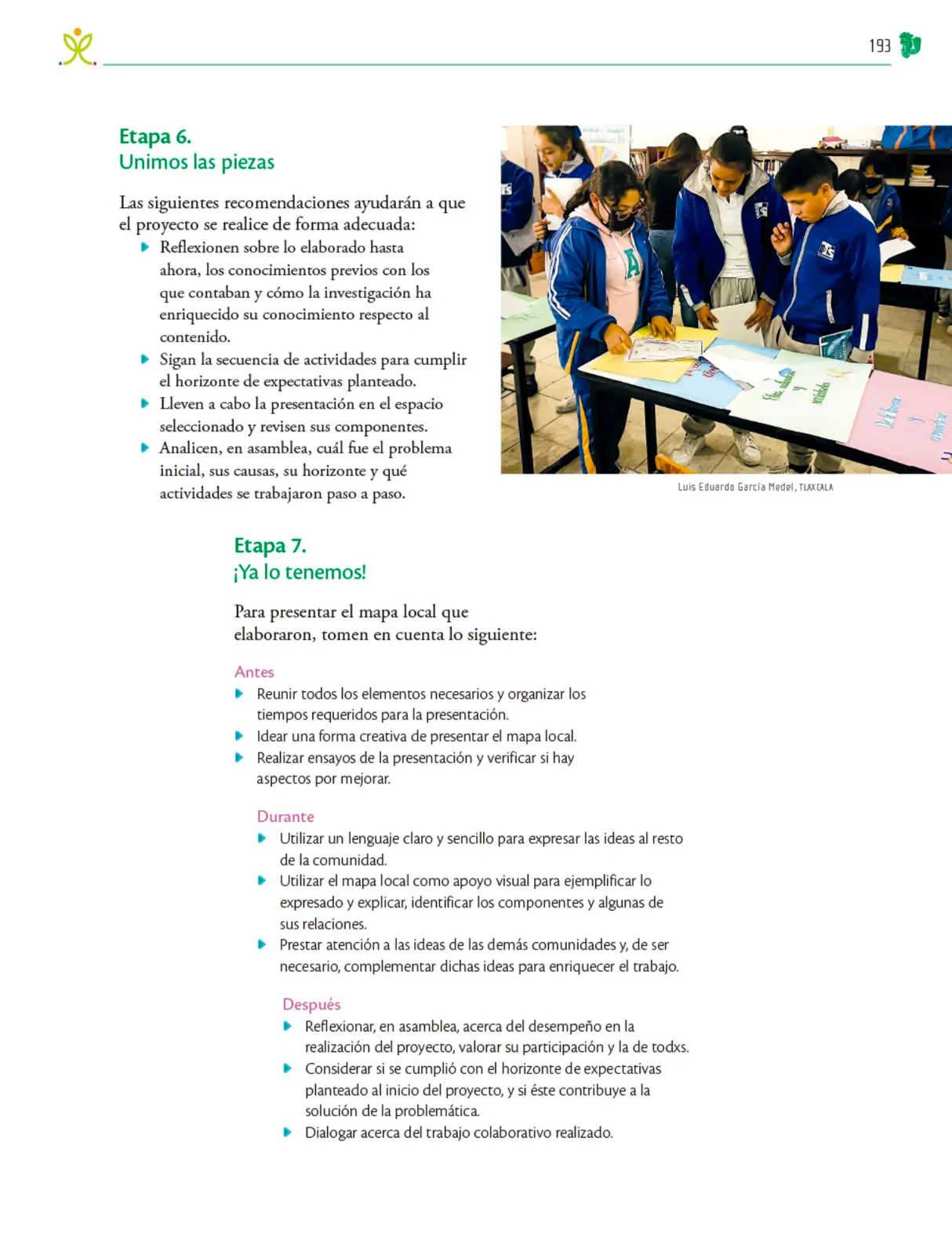 Miniatura página 194 de Colección Ximhai. Nuestro libro de Proyectos. Tomo I.   Libro de Educación Telesecundaria Grado 1°  Ciclo Escolar 2025 - 2026