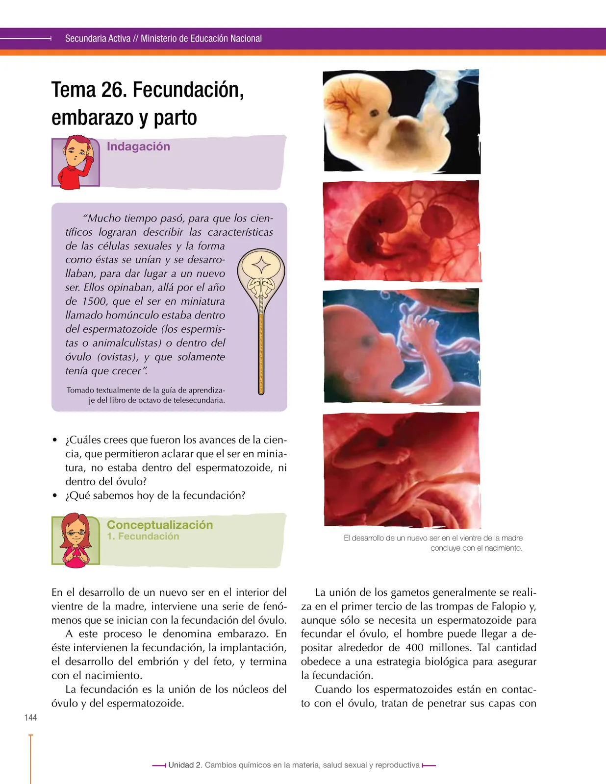 Página 144 de Ciencias Naturales 8° · Secundaria Activa
