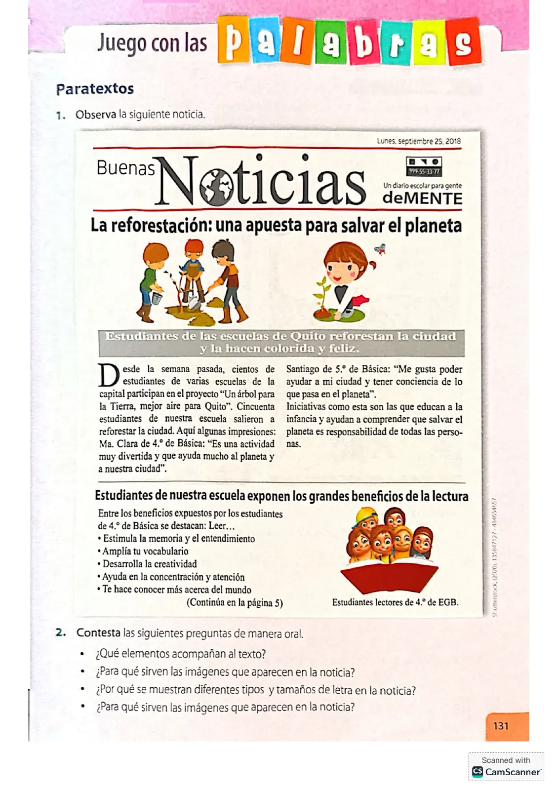 Miniatura página 131 de Lengua Y Literatura · 4 EGB · 2024