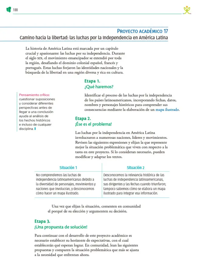 Página 189 de Colección Nanahuatzin. Nuestro libro de Proyectos. Tomo II. Libro de Educación Telesecundaria Grado 3° Ciclo Escolar 2025 - 2026