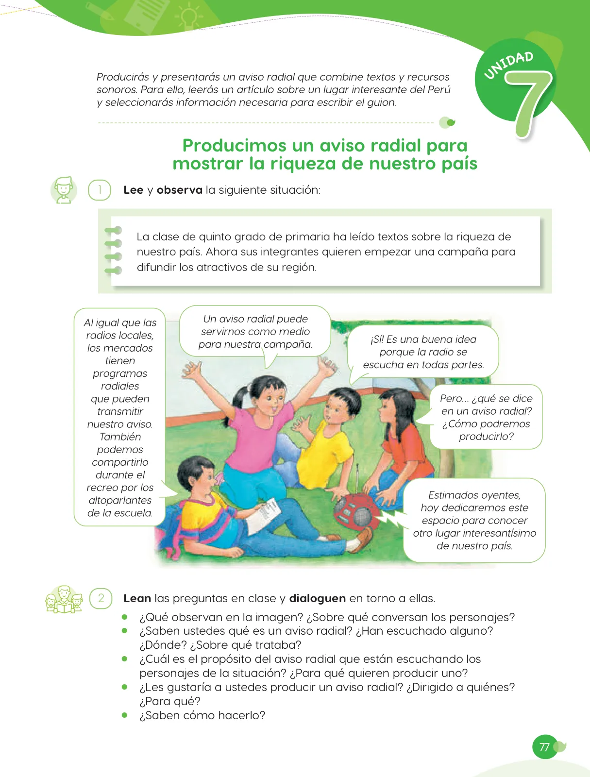 Página 79 de Cuadernillo de Comunicación 5. Quinto grado de Primaria · 2024