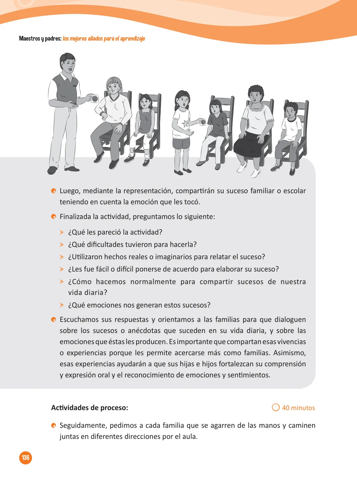 Miniatura página 138 de Guía para el trabajo docente con las familias del ciclo IV de Primaria · 2016