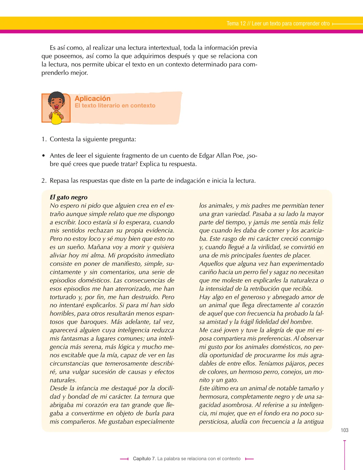 Página 103 de Lenguaje 9° · Secundaria Activa
