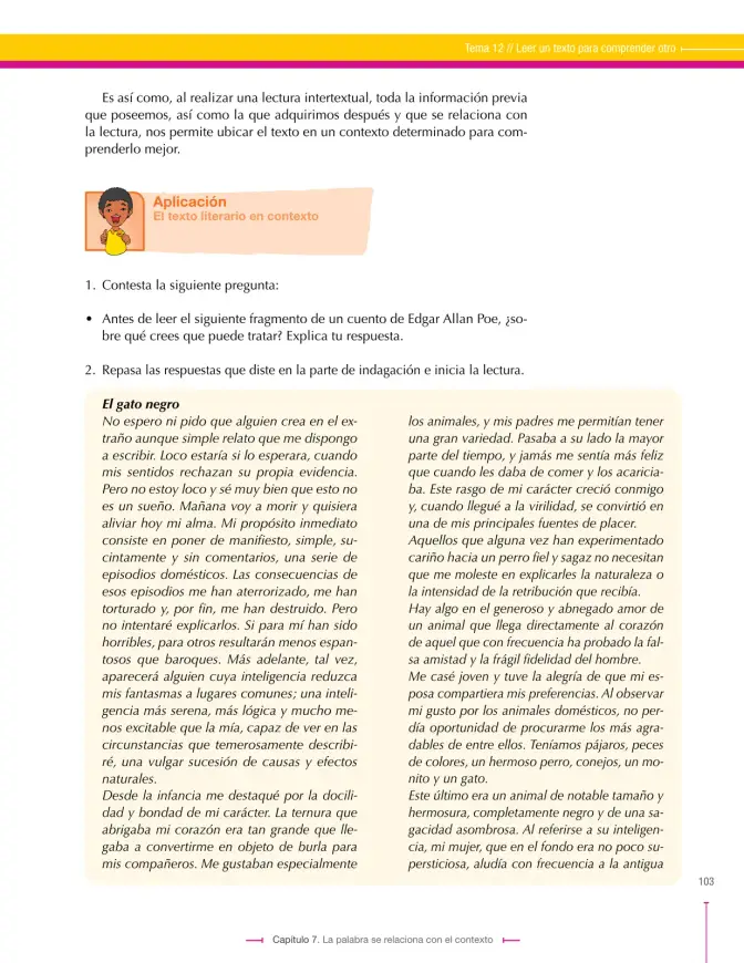 Página 103 de Lenguaje 9° · Secundaria Activa