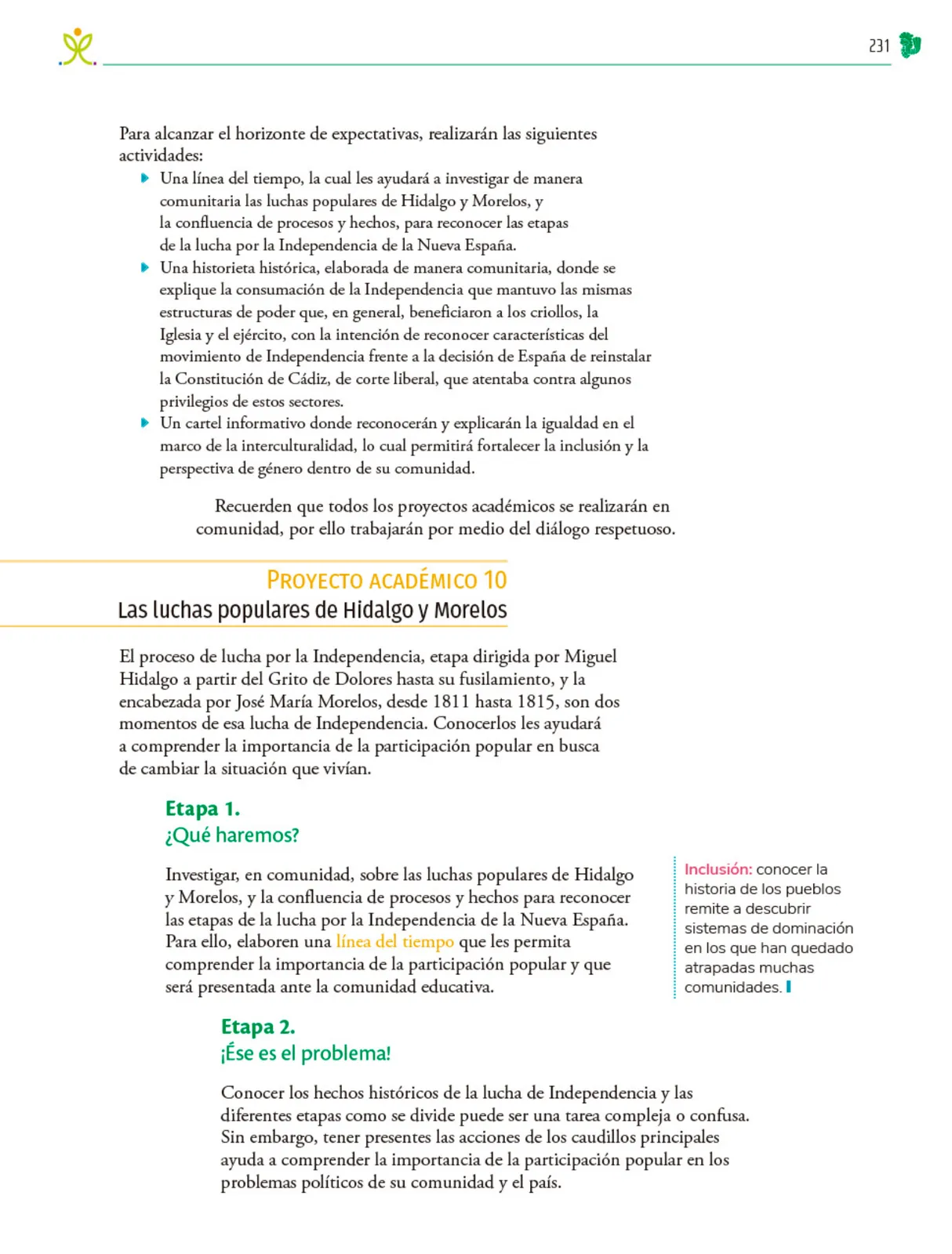 Miniatura página 232 de Colección Sk´asolil. Nuestro libro de Proyectos. Tomo I.    Libro de Educación Telesecundaria Grado 2°  Ciclo Escolar 2025 - 2026