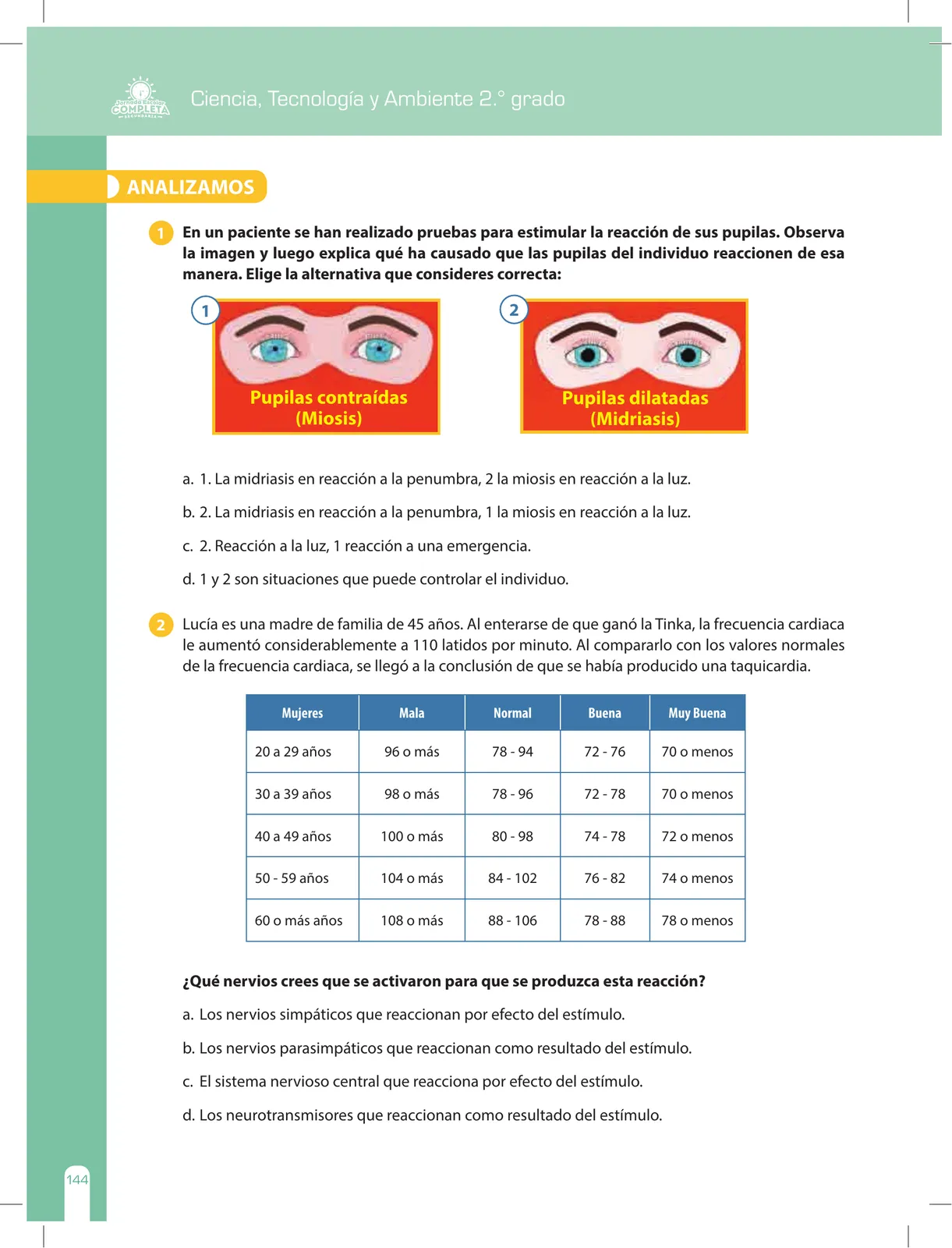 Página 144 de Ciencia, Tecnología y Ambiente 2 : cuaderno de reforzamiento pedagógico - JEC · 2016