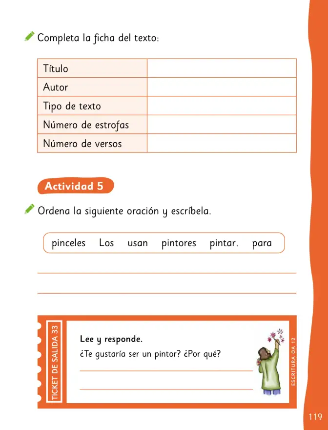 Página 121 de Lenguaje y Comunicación – Segundo Básico – Texto del Estudiante MINEDUC – Descargar PDF · 2024