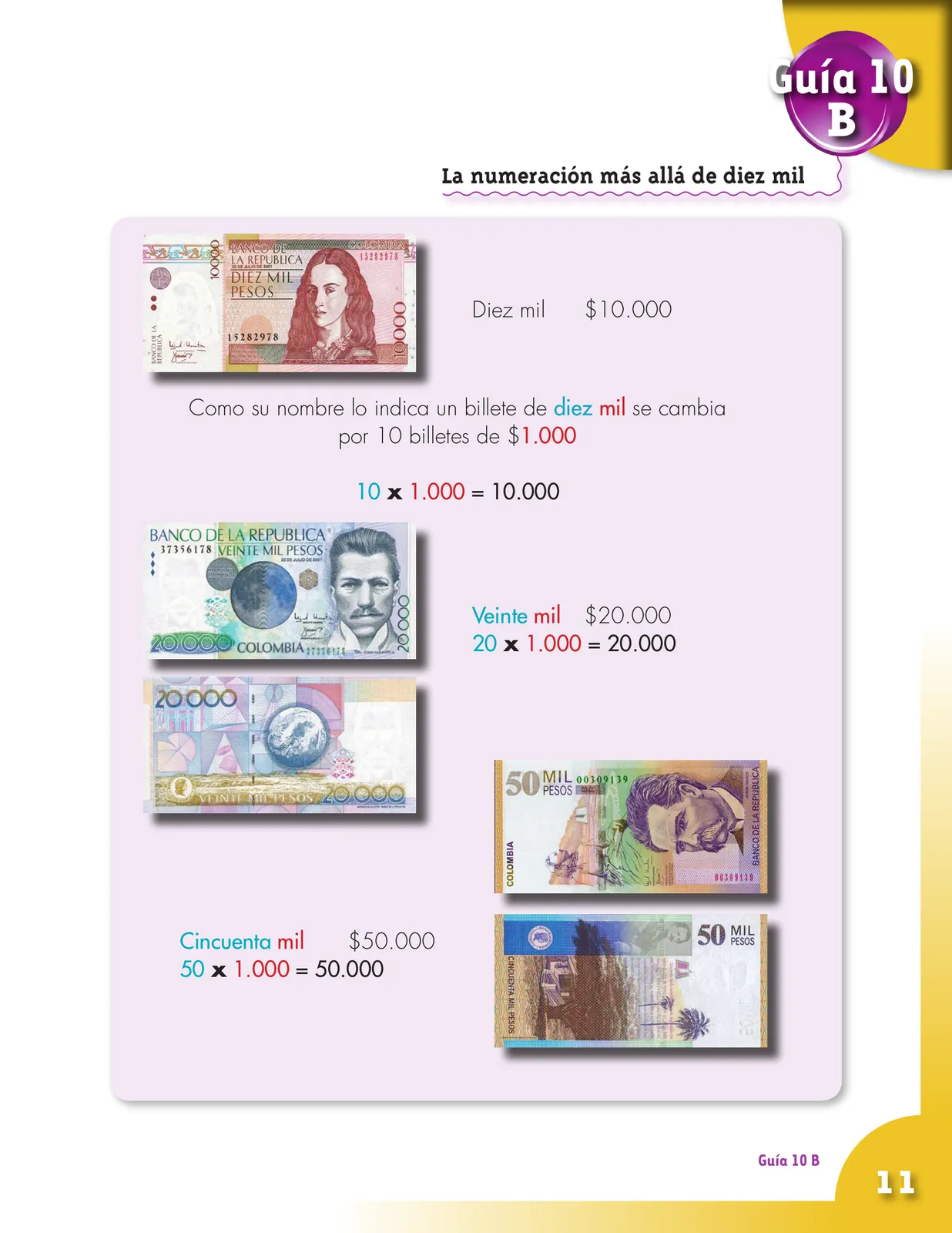 Miniatura página 11 de Matematica 3° · Cartilla 02
