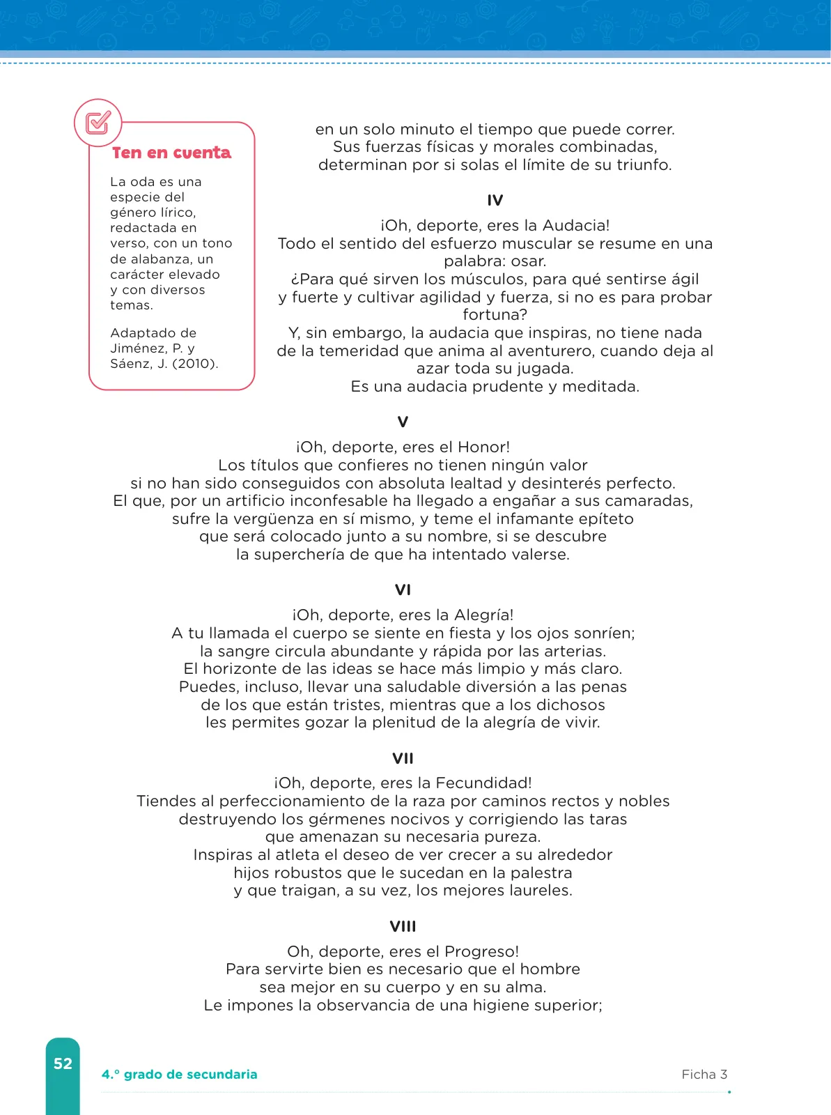 Miniatura página 54 de Fichas de aprendizaje de Comunicación 4 · 2024
