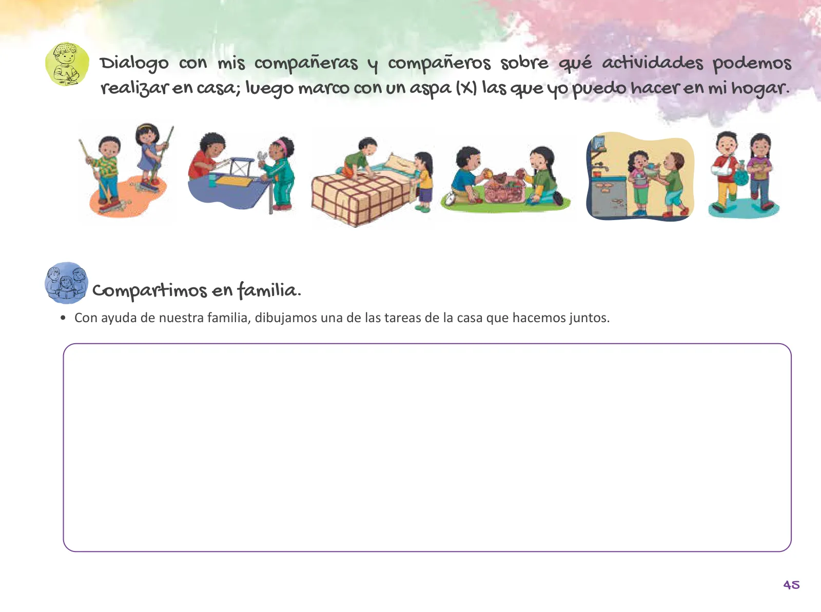 Miniatura página 47 de Cuadernillo de Tutoría 1 : primer grado de Educación Primaria · 2021