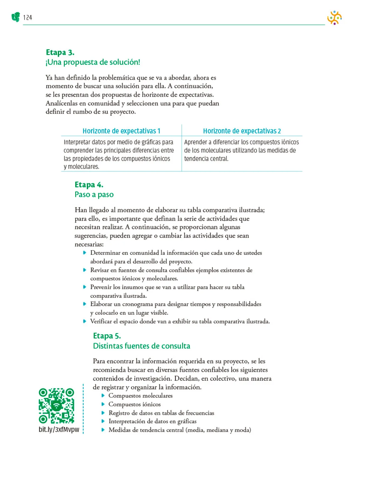 Miniatura página 125 de Colección Nanahuatzin. Nuestro libro de Proyectos.  Tomo II.  Libro de Educación Telesecundaria Grado 3°  Ciclo Escolar 2025 - 2026