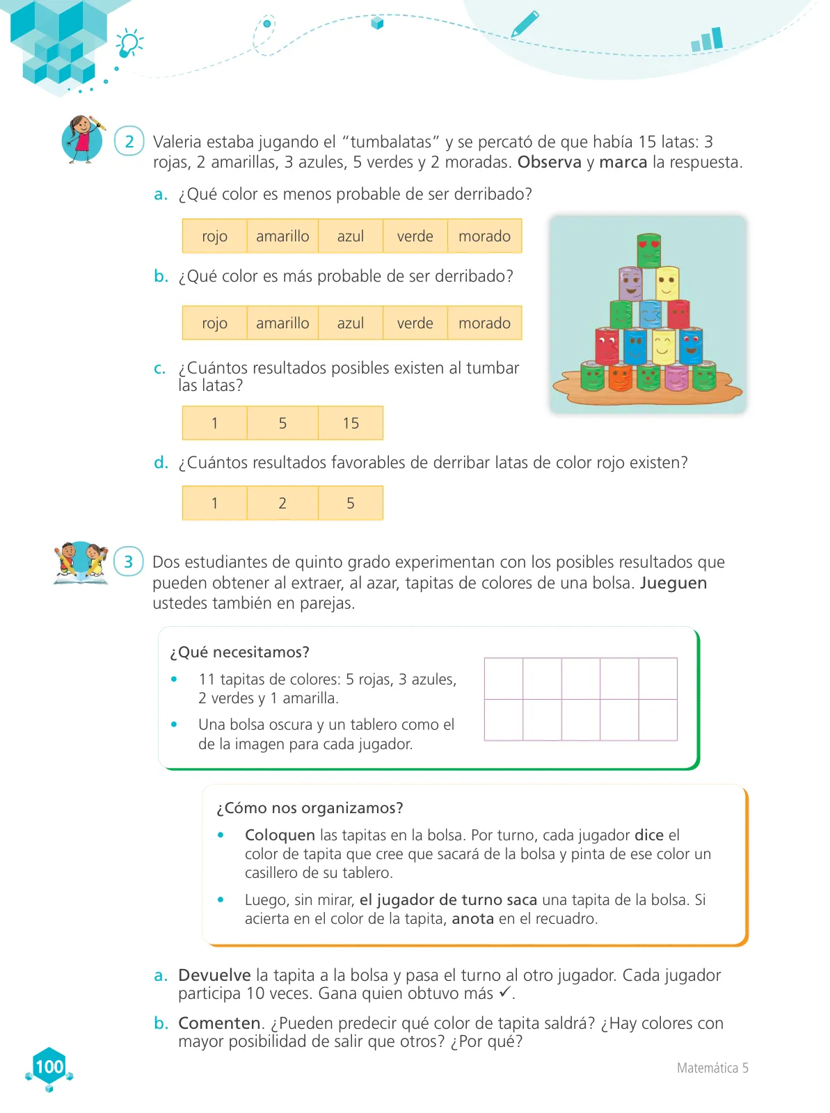 Miniatura página 101 de Matemática 5 : cuaderno de trabajo para quinto grado de Educación Primaria 2018 · 2018