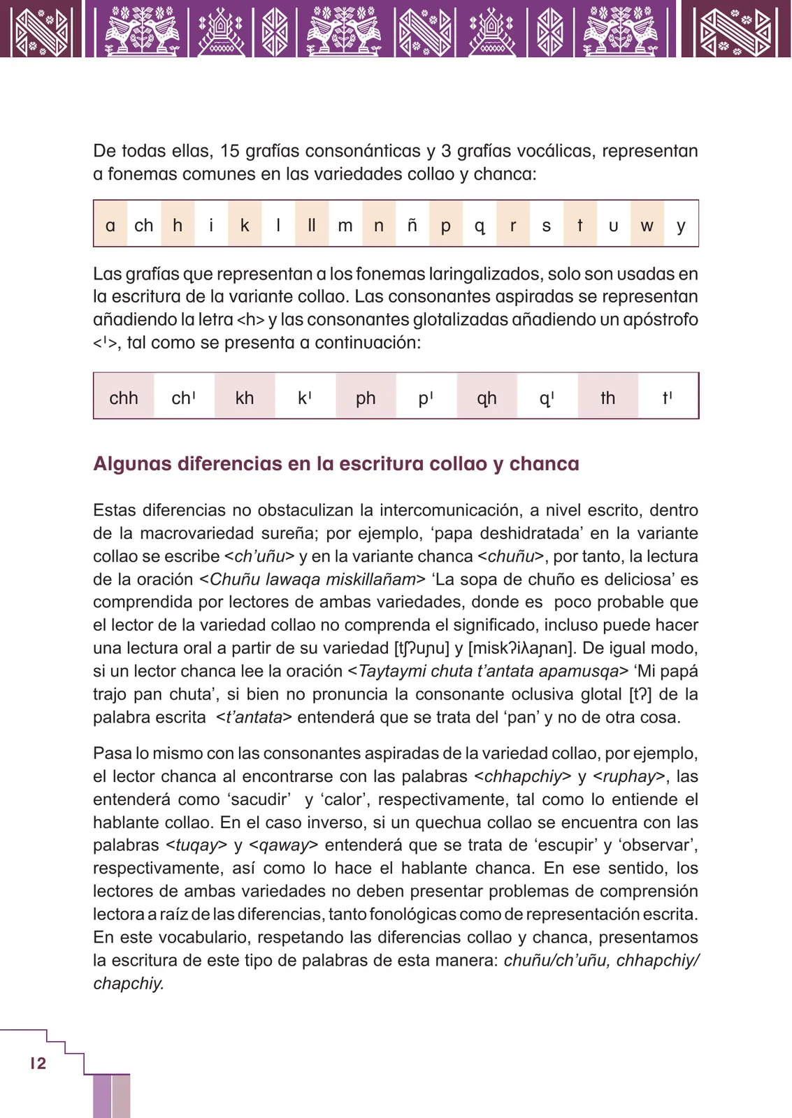 Página 14 de Yachachinapaq simikuna - Urin Qichwa : vocabulario pedagógico quechua sureño · 2021