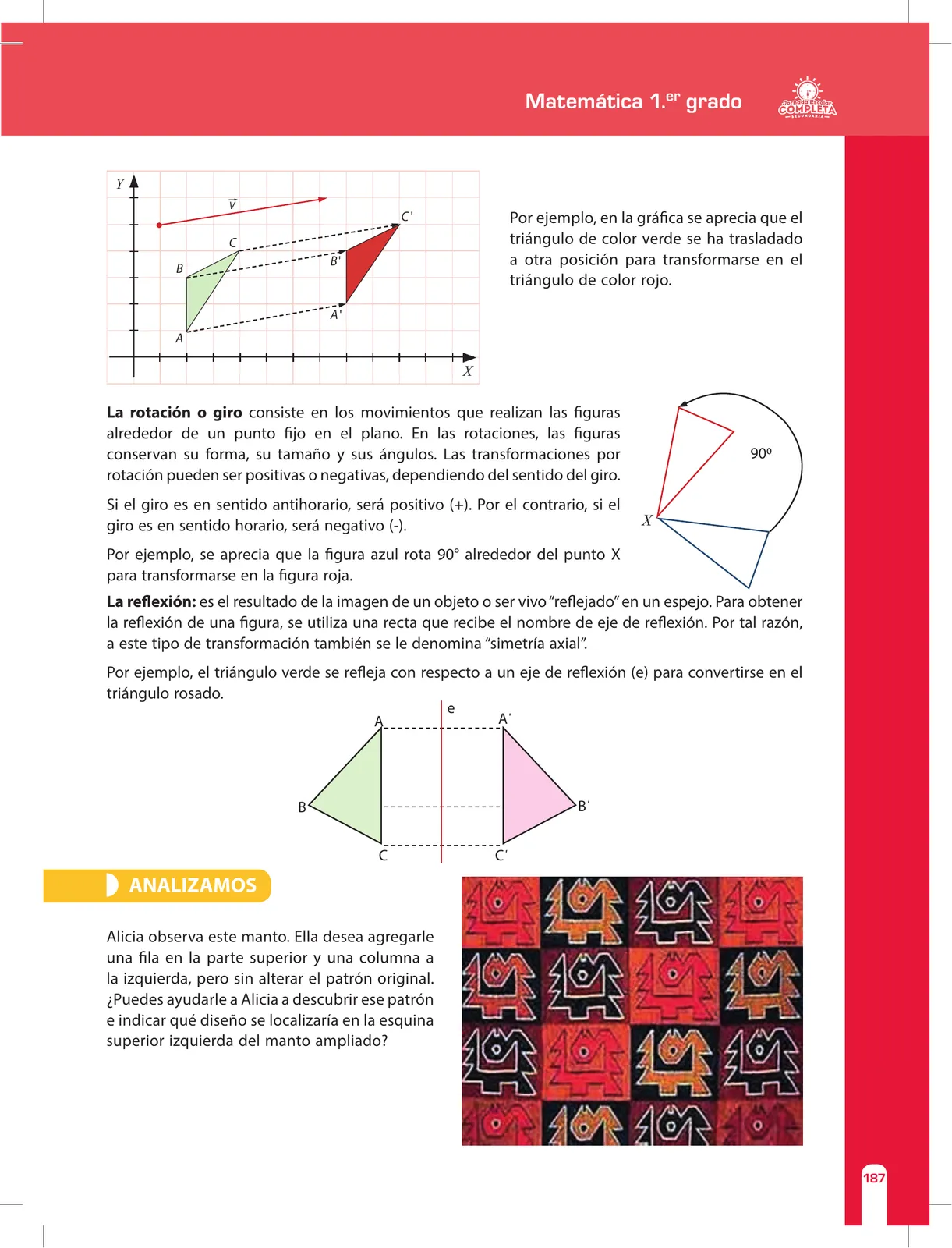 Miniatura página 187 de Matemática 1 : cuaderno de reforzamiento pedagógico - JEC · 2016