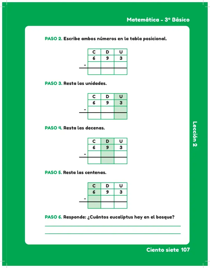 Página 109 de Sumo Primero – Tercero Básico | Texto del Estudiante MINEDUC – Descargar PDF · 2024