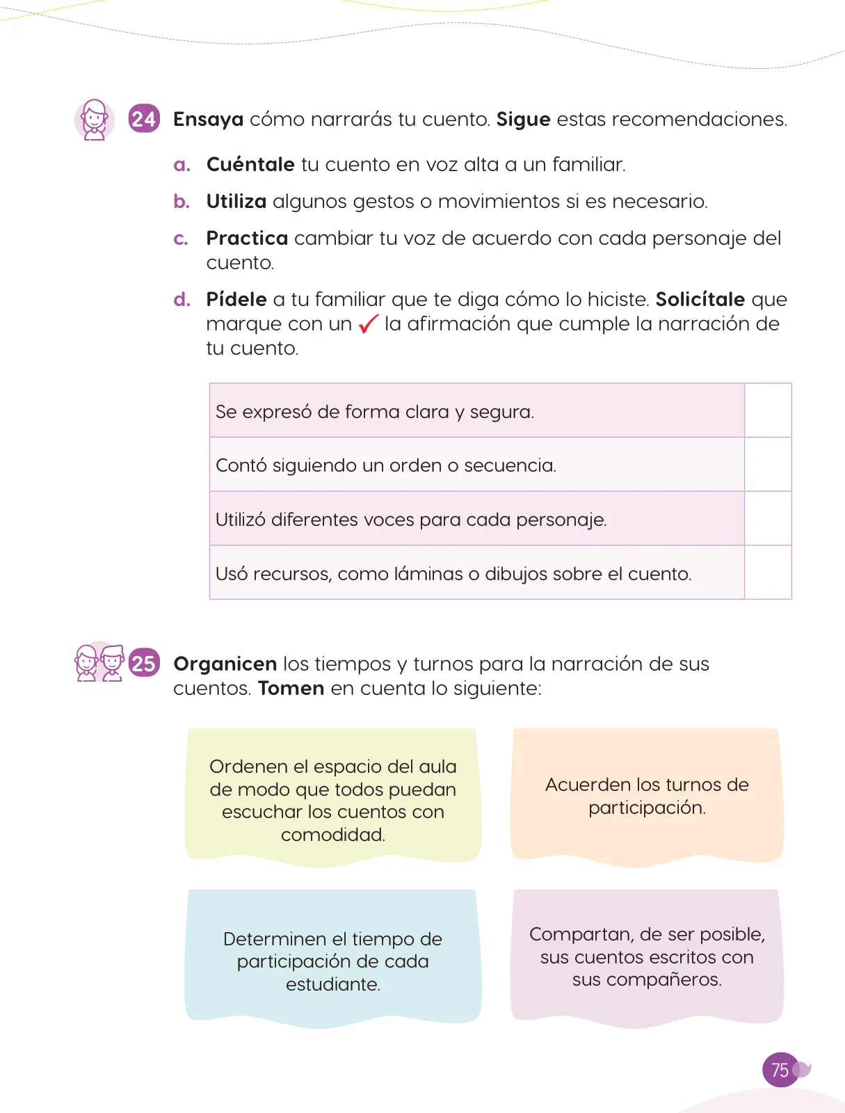 Página 77 de Cuadernillo de Comunicación 3. Tercer grado de Primaria · 2024