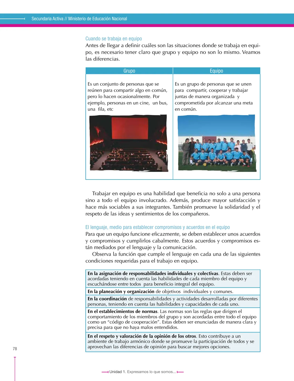 Página 78 de Lenguaje 9° · Secundaria Activa