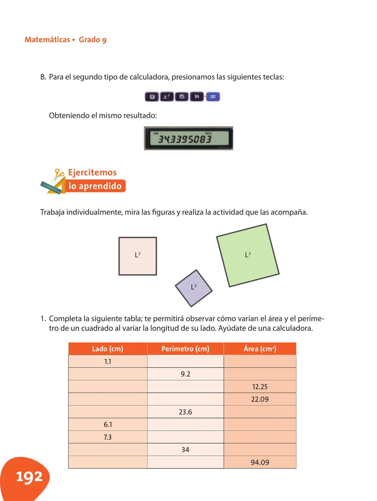 Página 193 de Matematica 9° · Postprimaria