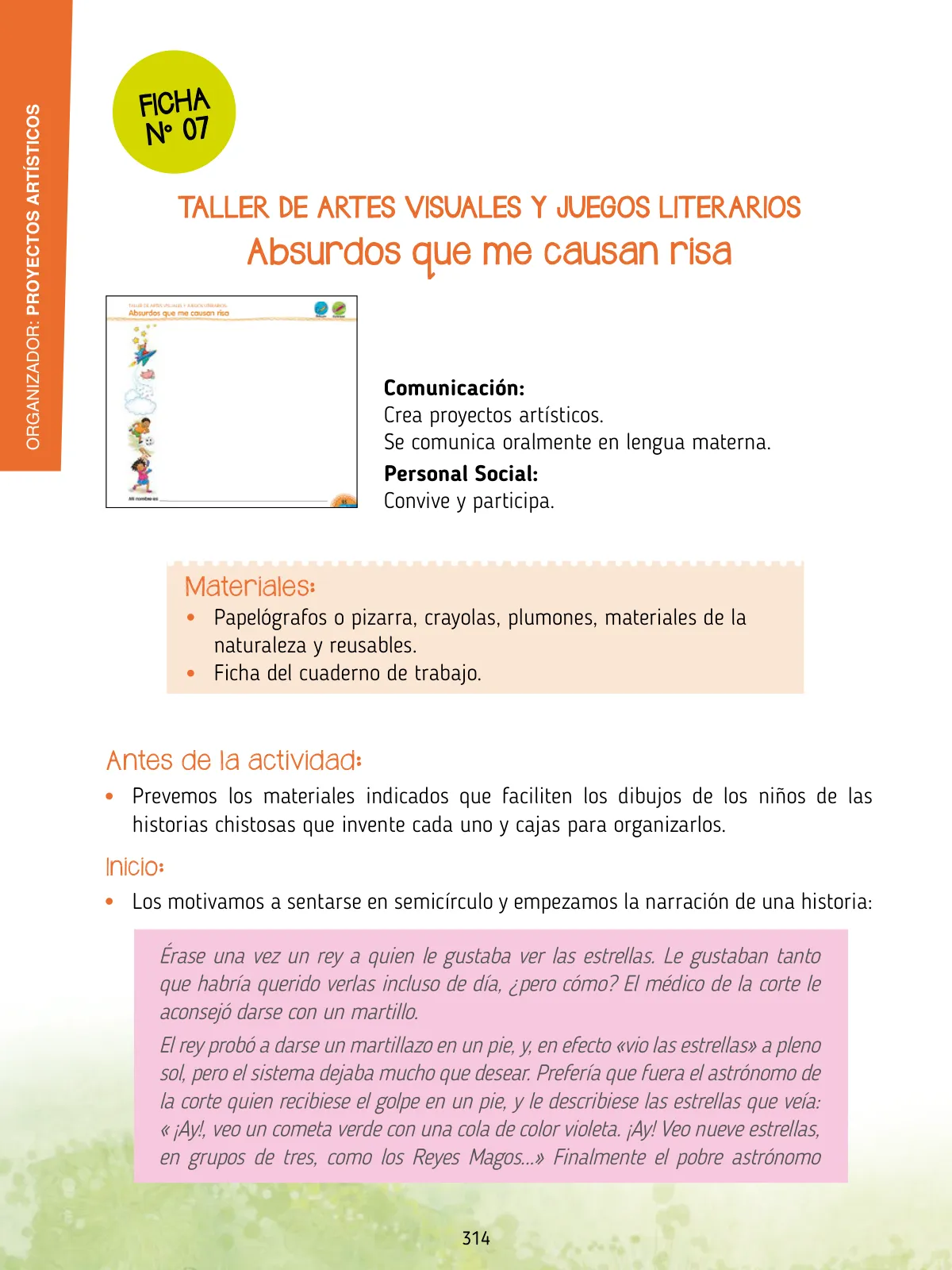 Página 316 de Agenda pedagógica 2017-2018 para docentes de II Ciclo de Instituciones de nivel de Educación Inicial · 2017