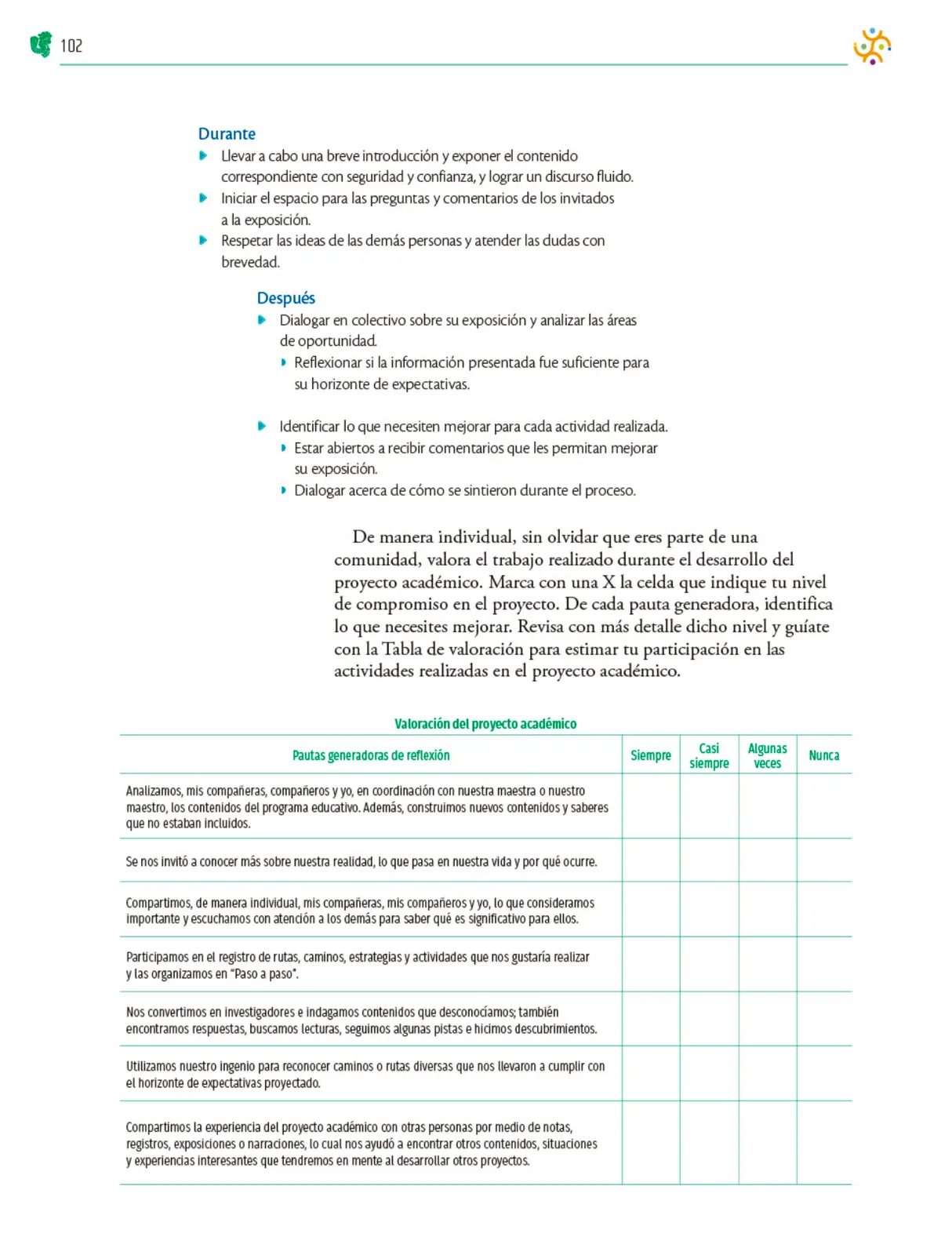 Página 103 de Colección Nanahuatzin. Nuestro libro de Proyectos.  Tomo III.  Libro de Educación Telesecundaria Grado 3°  Ciclo Escolar 2025 - 2026