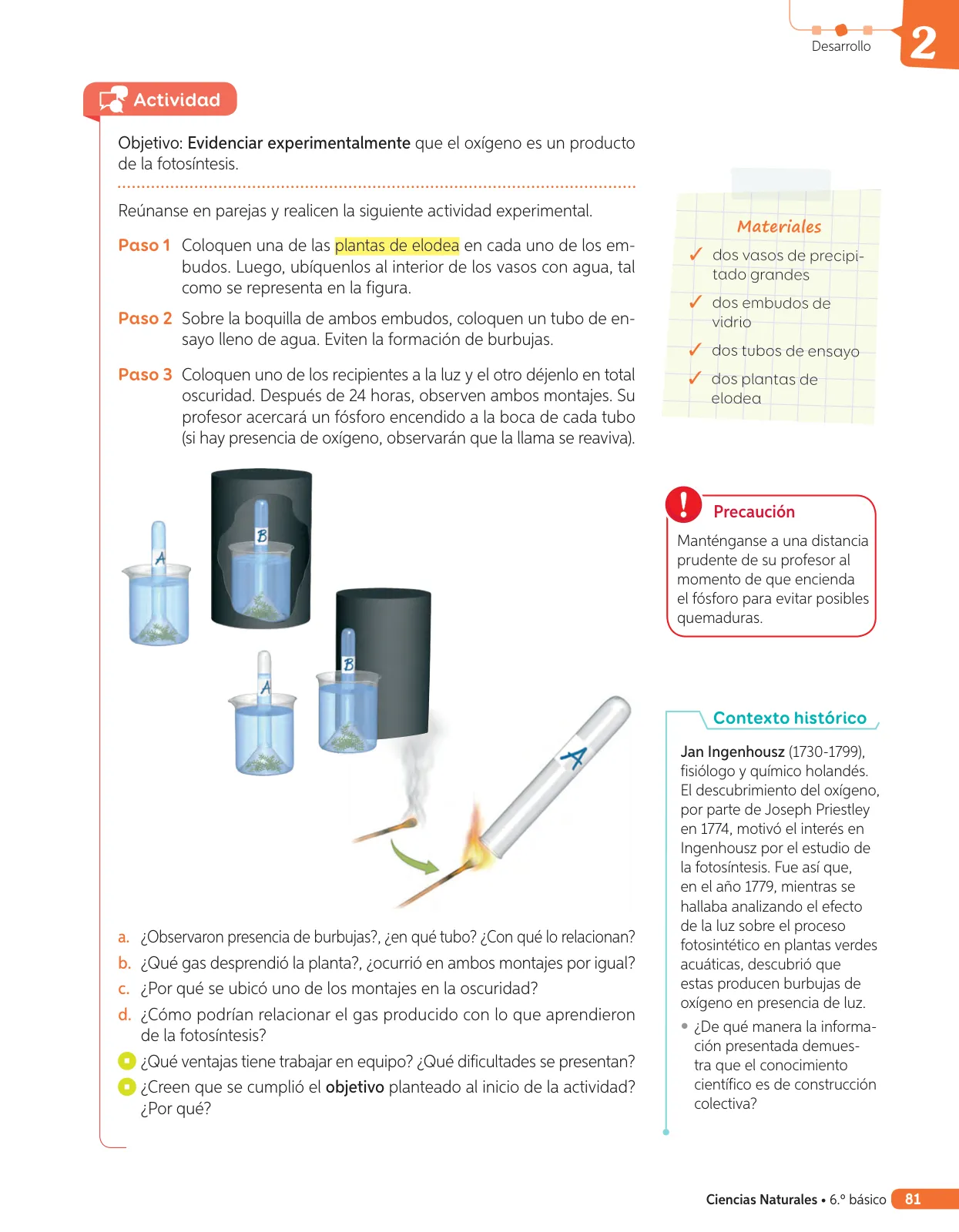 Página 200 de Libro de Ciencias Naturales – Quinto Básico | Texto del Estudiante MINEDUC – Descargar PDF · 2024