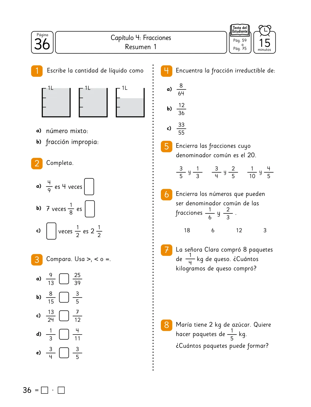 Página 38 de Sumo Primero – Quinto Básico | Texto del Estudiante MINEDUC – Descargar PDF · 2024
