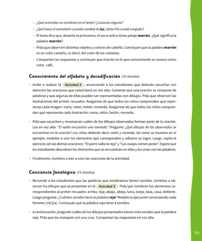 Página 134 de Lenguaje y Comunicación – Primero Básico | Texto del Estudiante MINEDUC – Descargar PDF · 2024