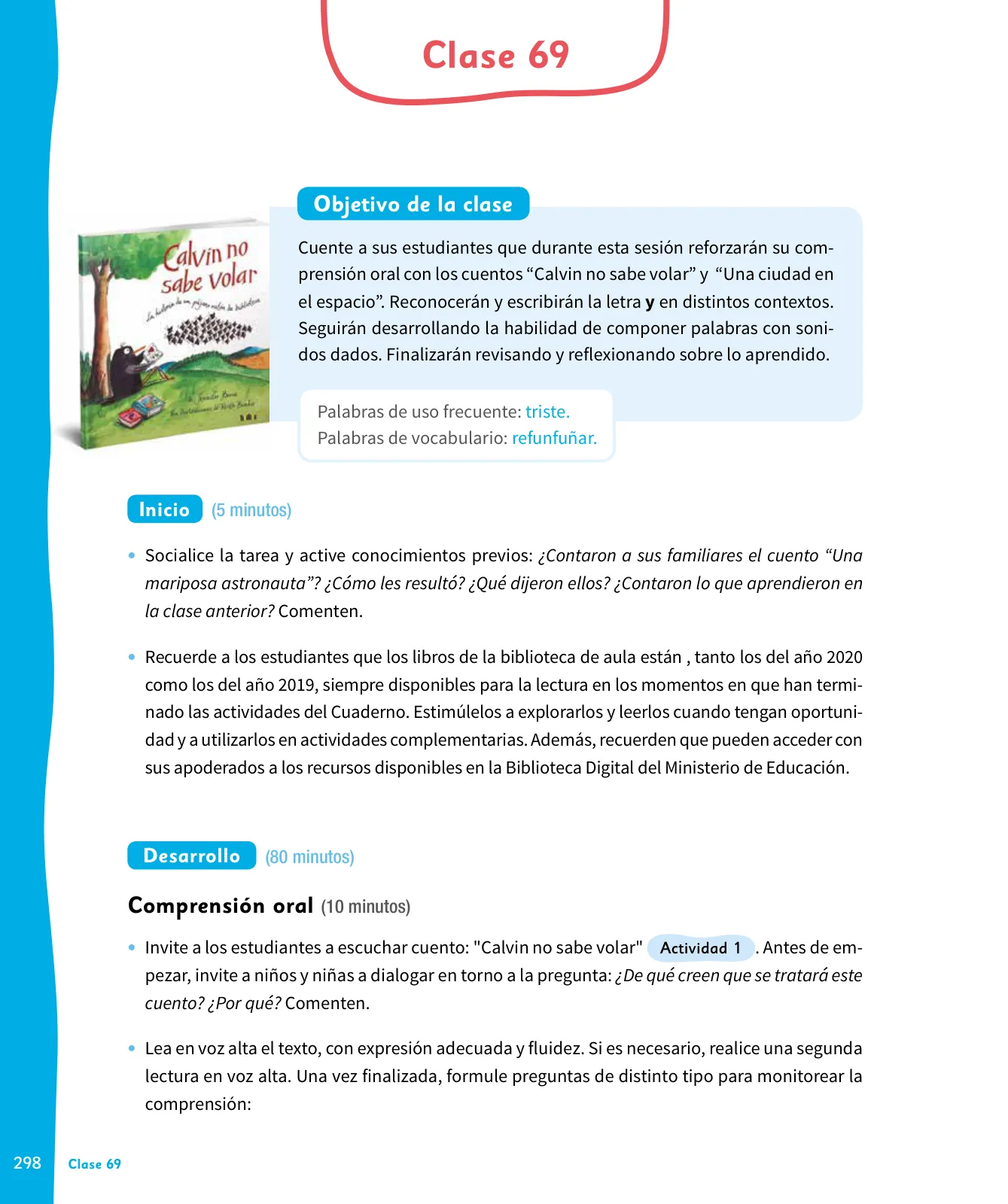 Página 299 de Lenguaje y Comunicación – Primero Básico | Texto del Estudiante MINEDUC – Descargar PDF · 2024